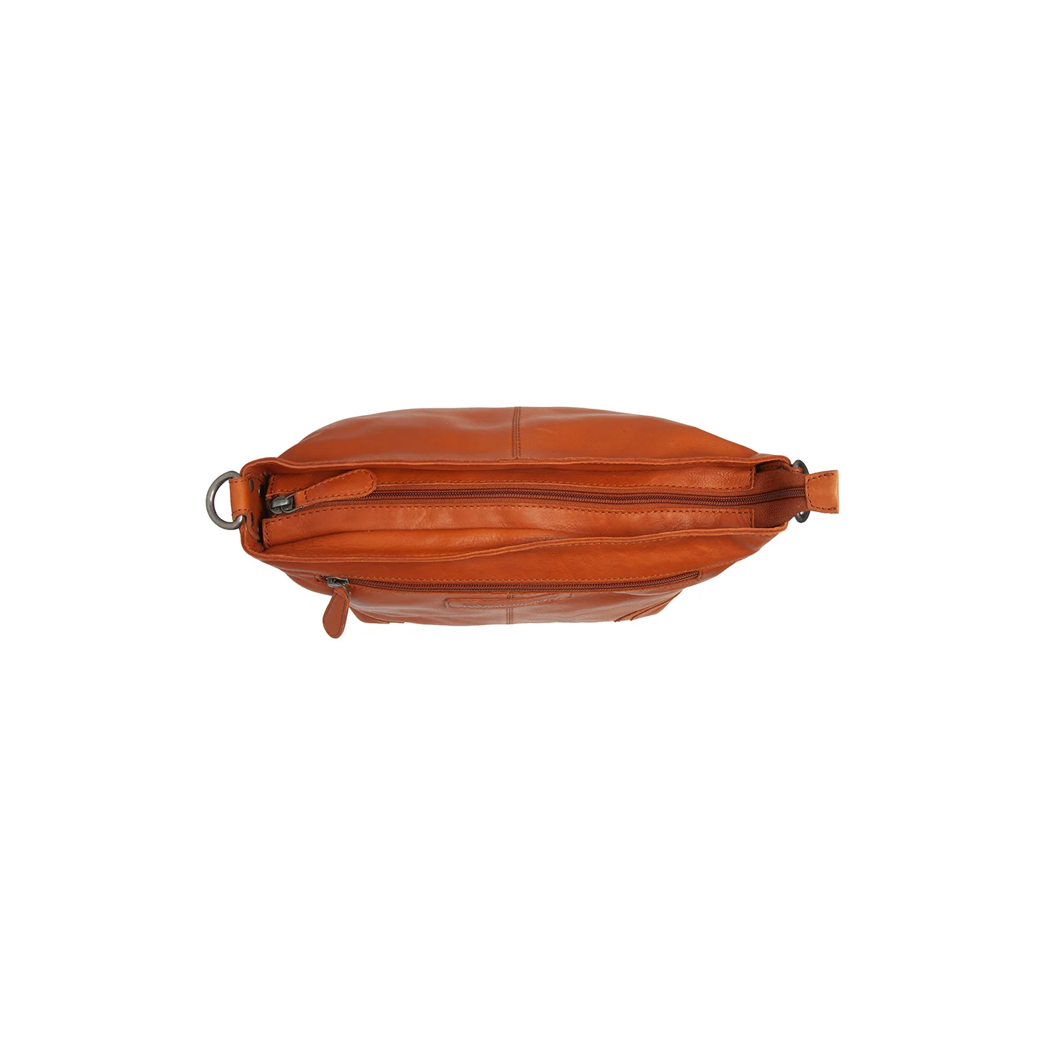 Leather Shoulder Bag Cognac Zarita - Image 6