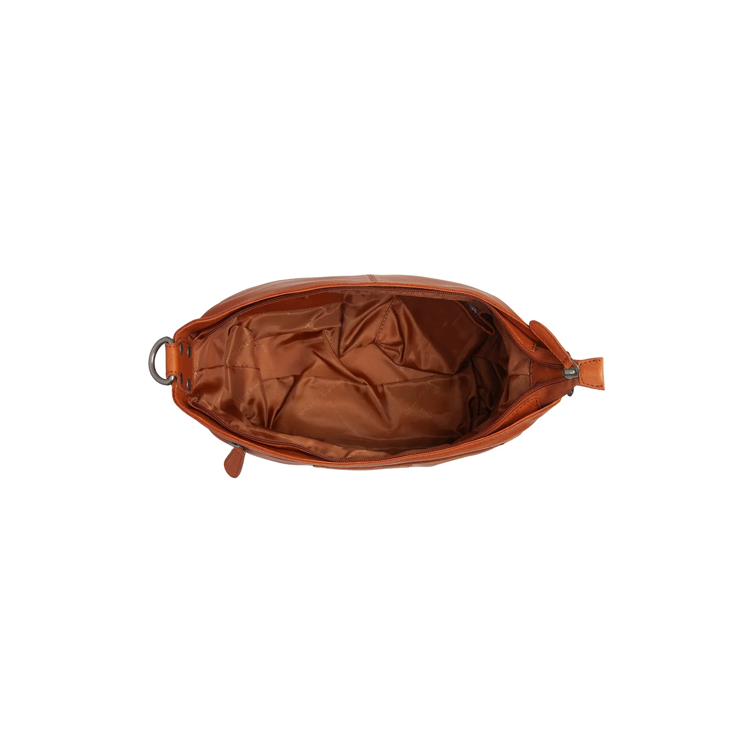 Leather Shoulder Bag Cognac Zarita - Image 7