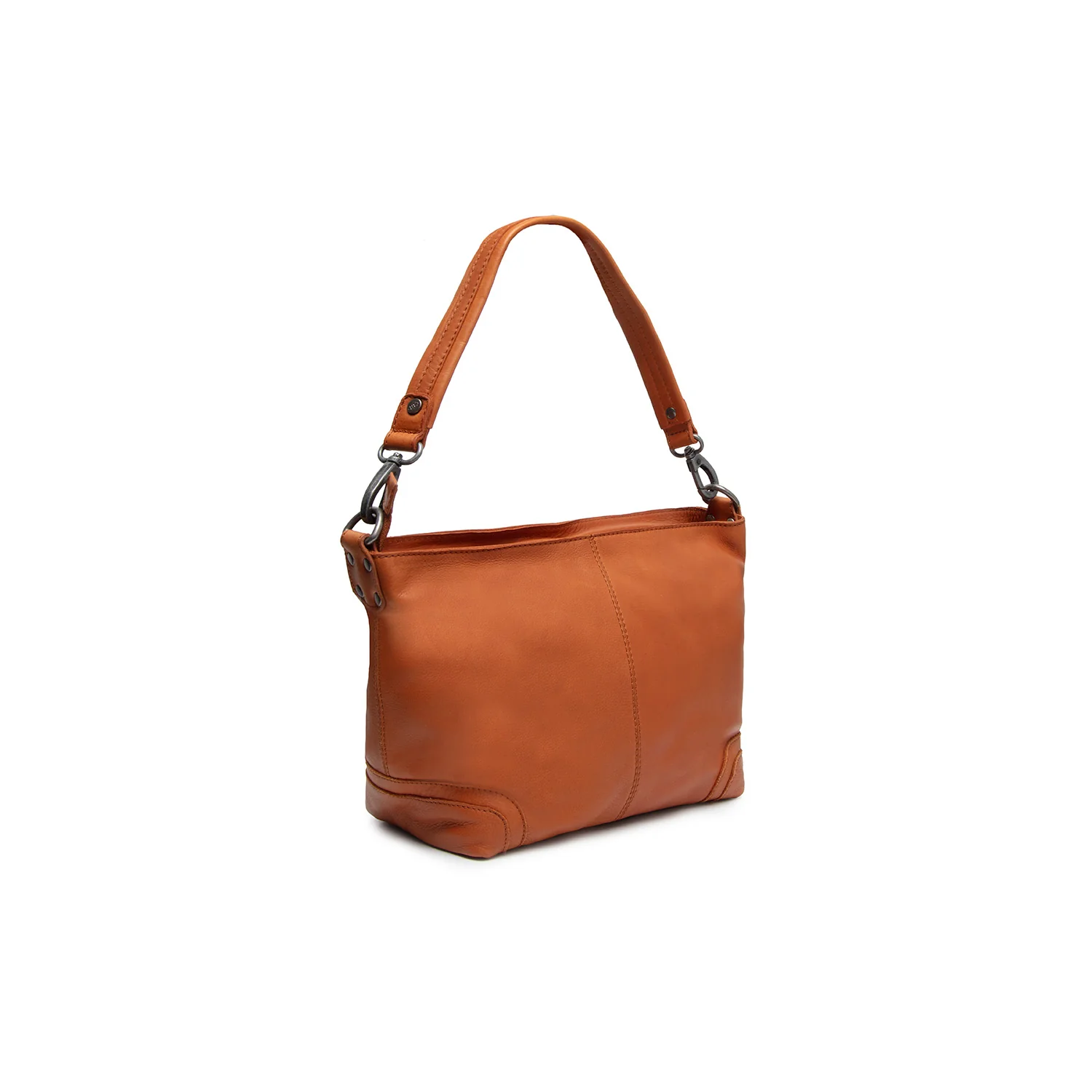 Leather Shoulder Bag Cognac Zarita - Image 8