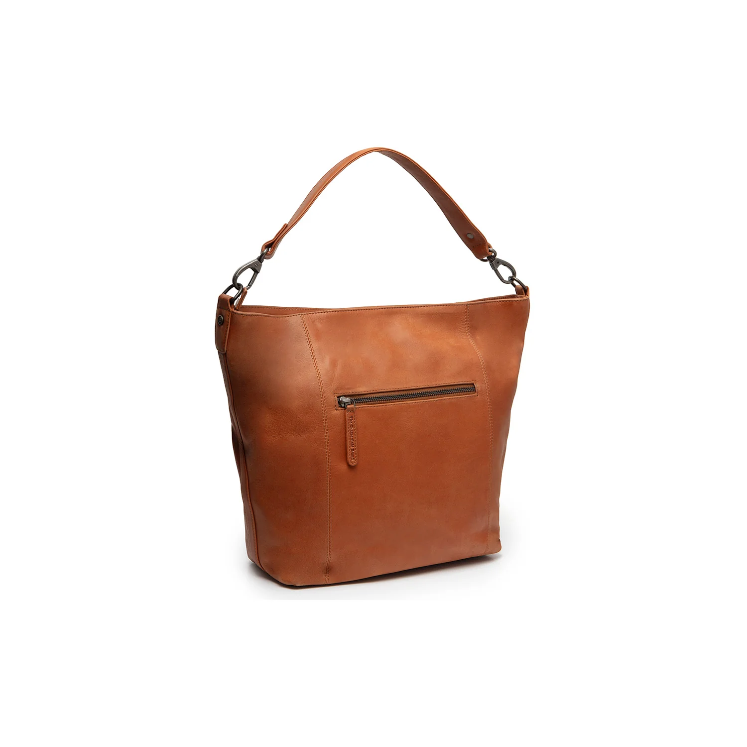 Leather Shoulder Bag Cognac Zira - Image 6
