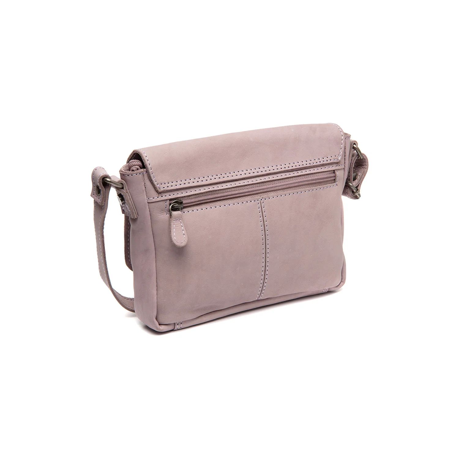 Leather Crossbody Bag Lavender Lilac Ann - Image 8