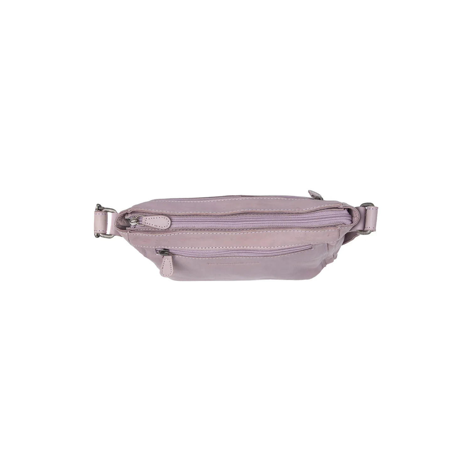 Leather Crossbody Bag Lavender Lilac Aston - Image 3