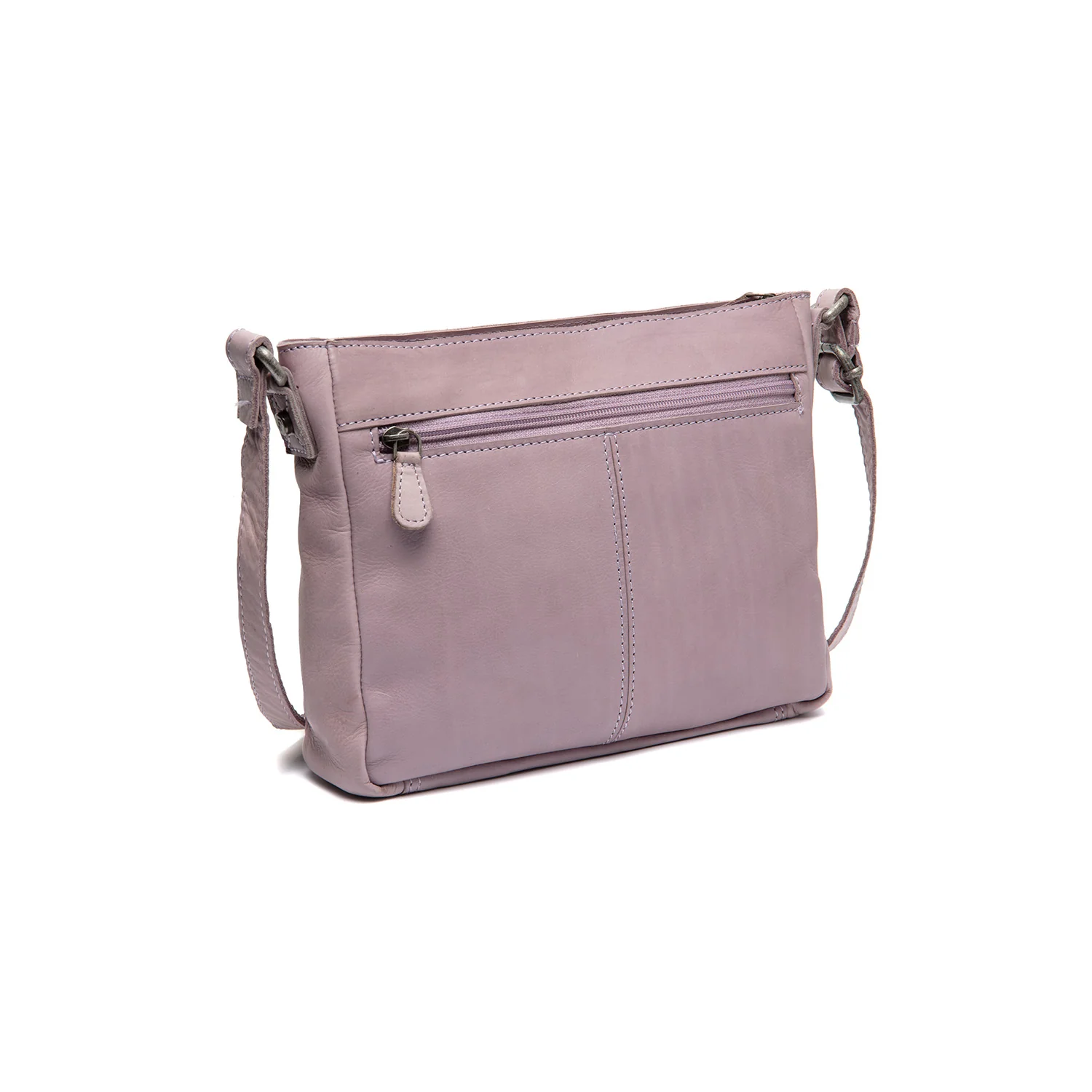 Leather Crossbody Bag Lavender Lilac Aston - Image 6