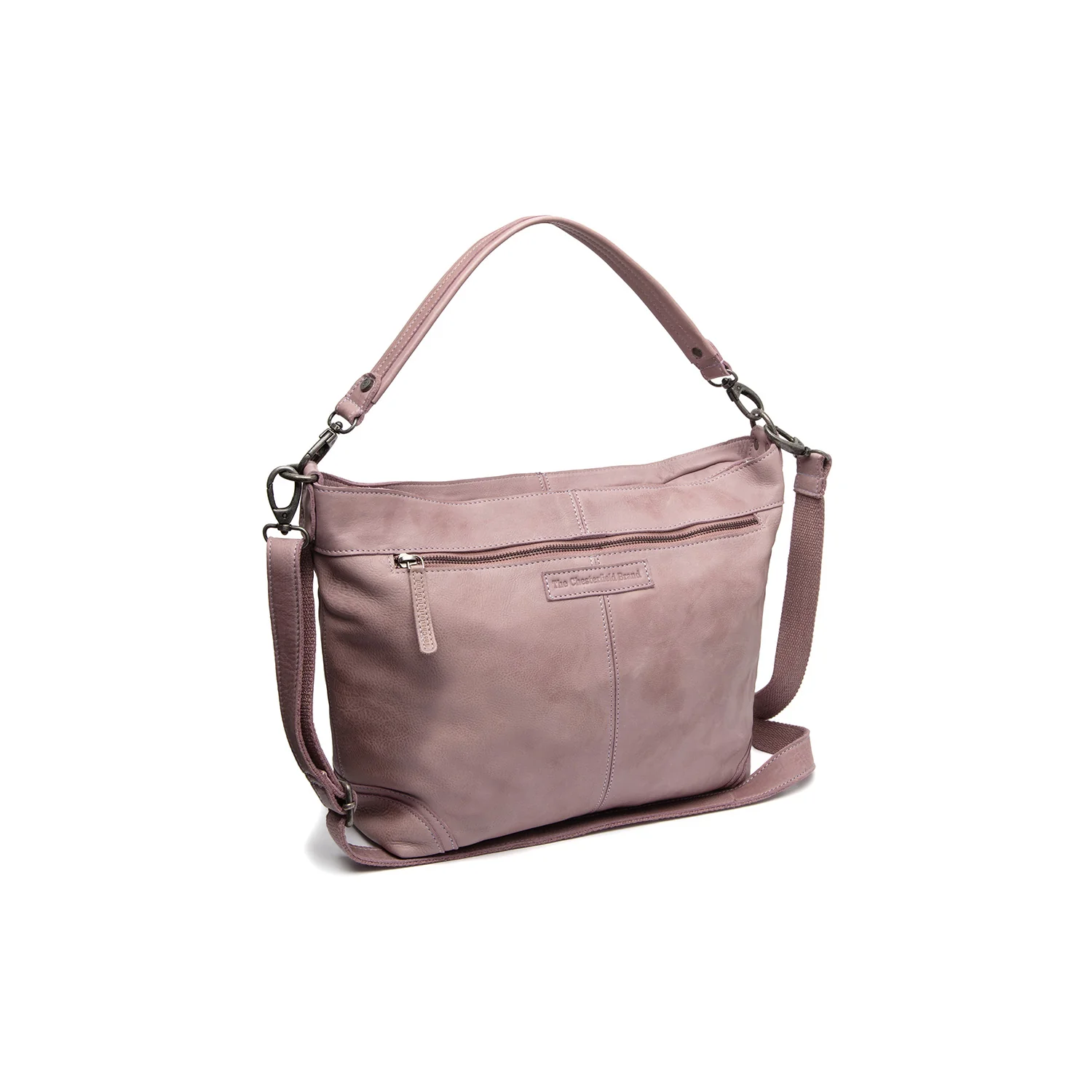 Leather Shoulder Bag Lavender Lila Bolivia