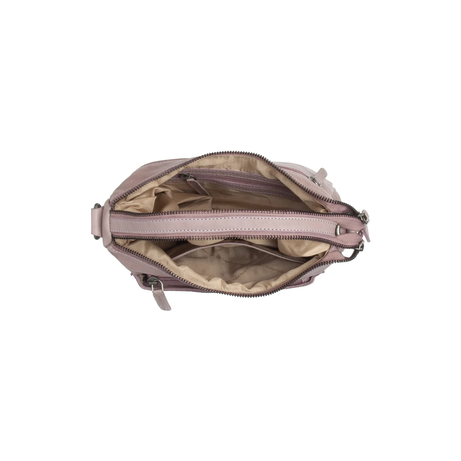 Leather Shoulder Bag Lavender Lilac Caroline - Image 4