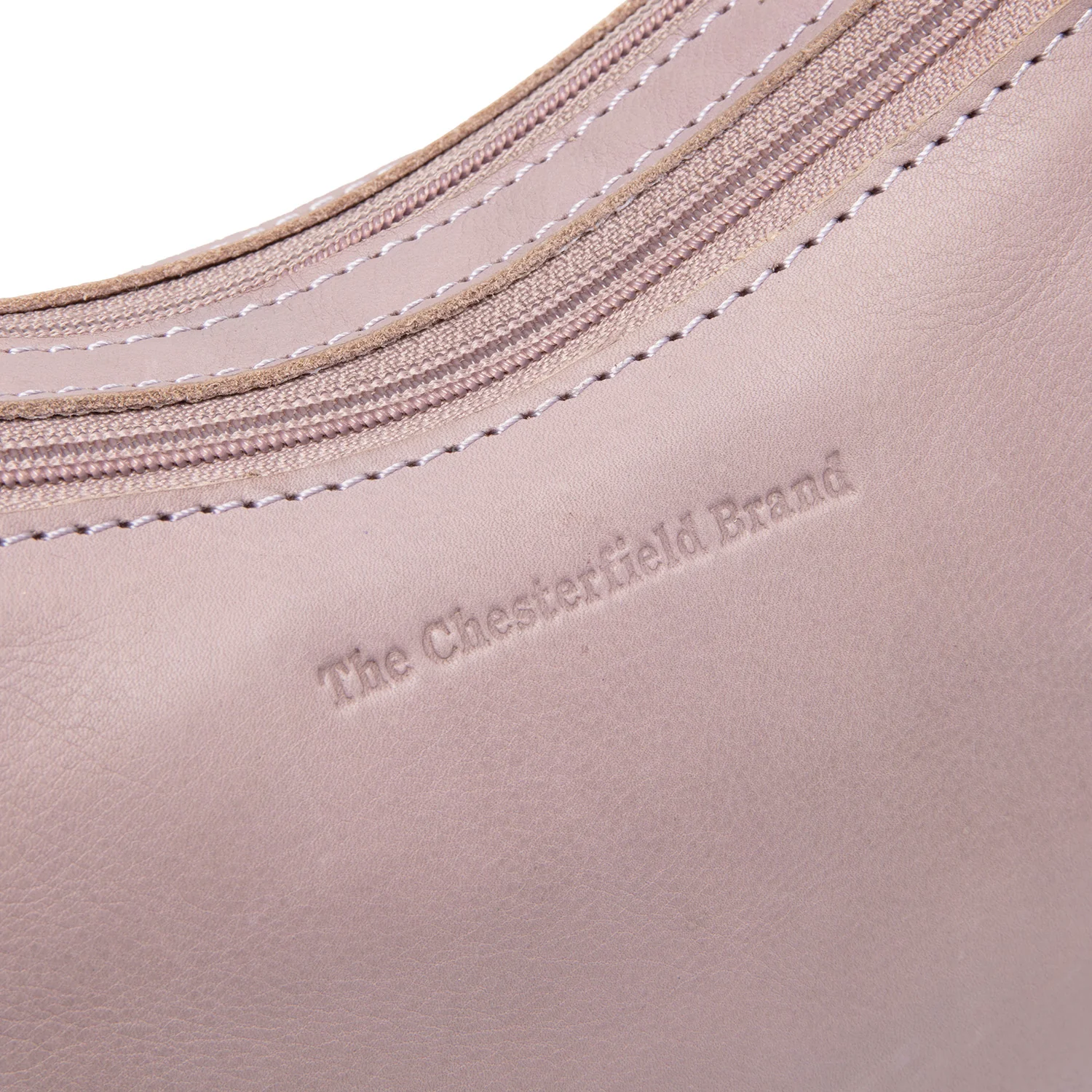 Leather Shoulder Bag Lavender Lilac Irving - Image 4