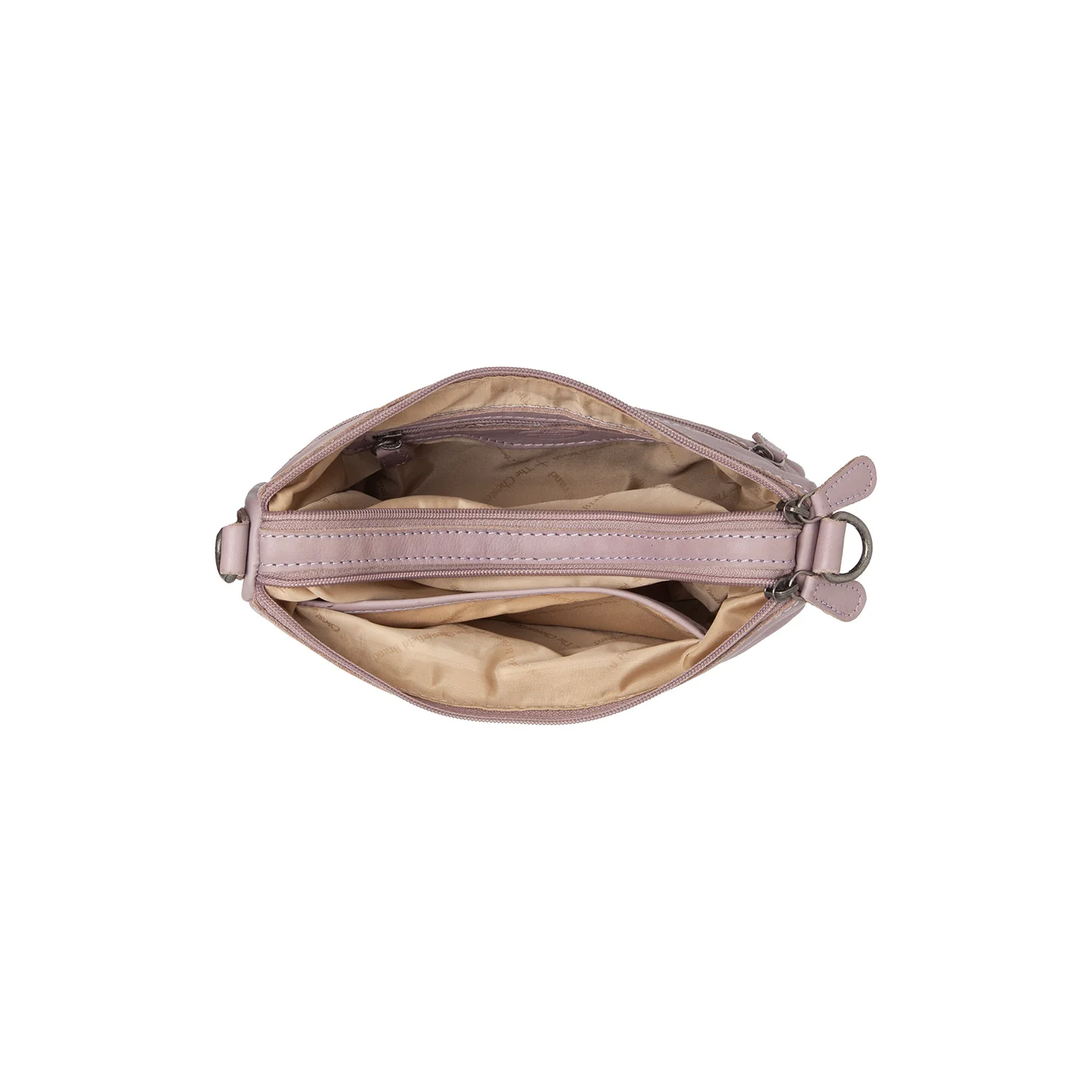Leather Shoulder Bag Lavender Lilac Irving - Image 6