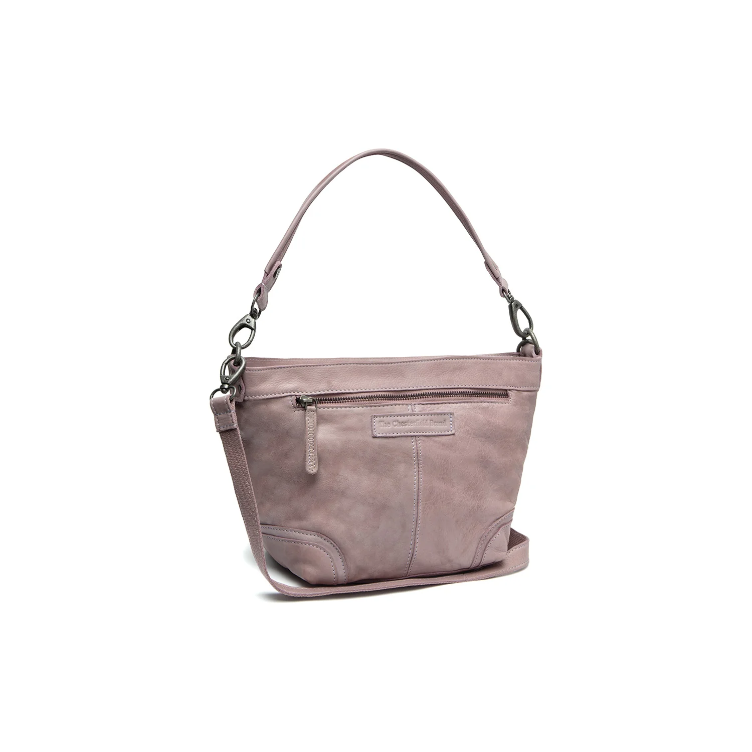 Leather Shoulder Bag Lavender Lilac Lucy