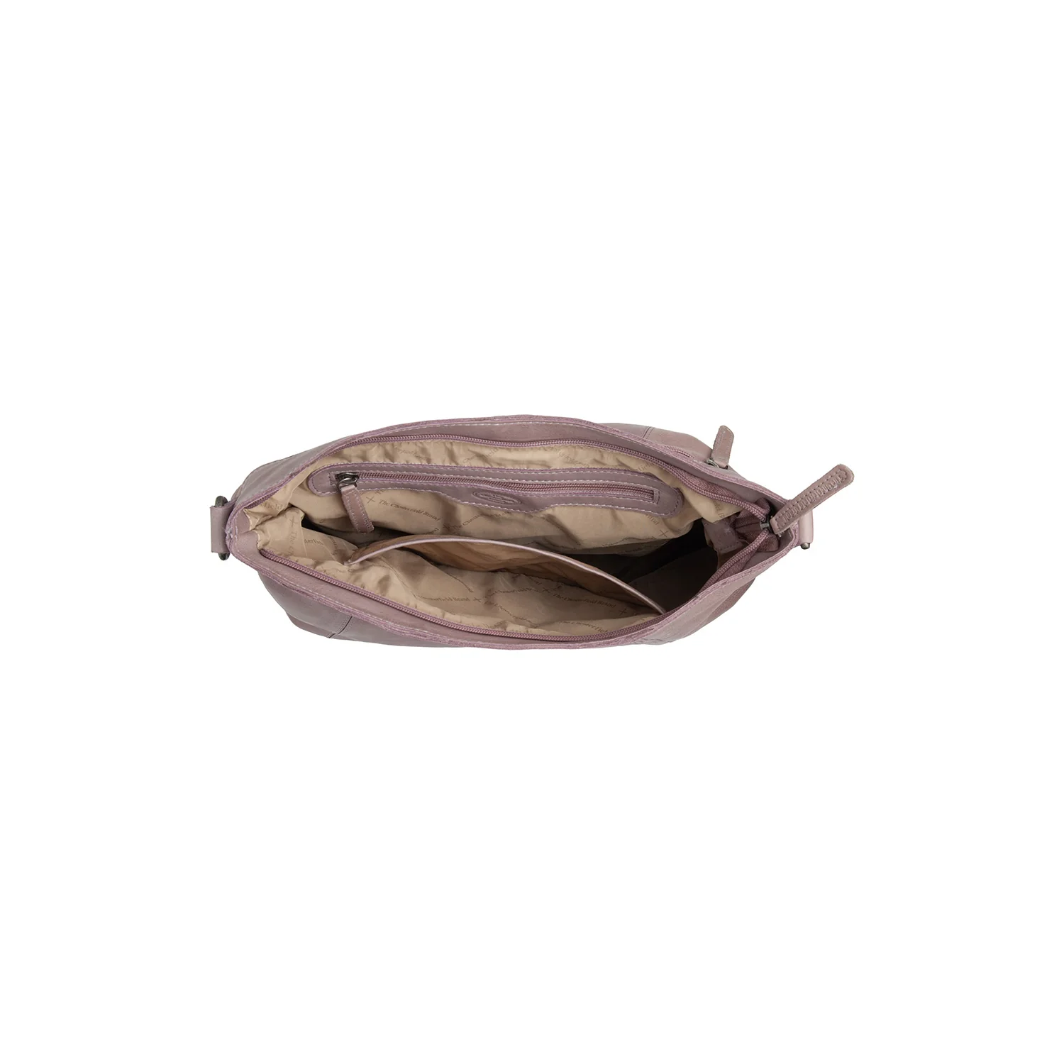 Leather Shoulder Bag Lavender Lilac Sintra - Image 4