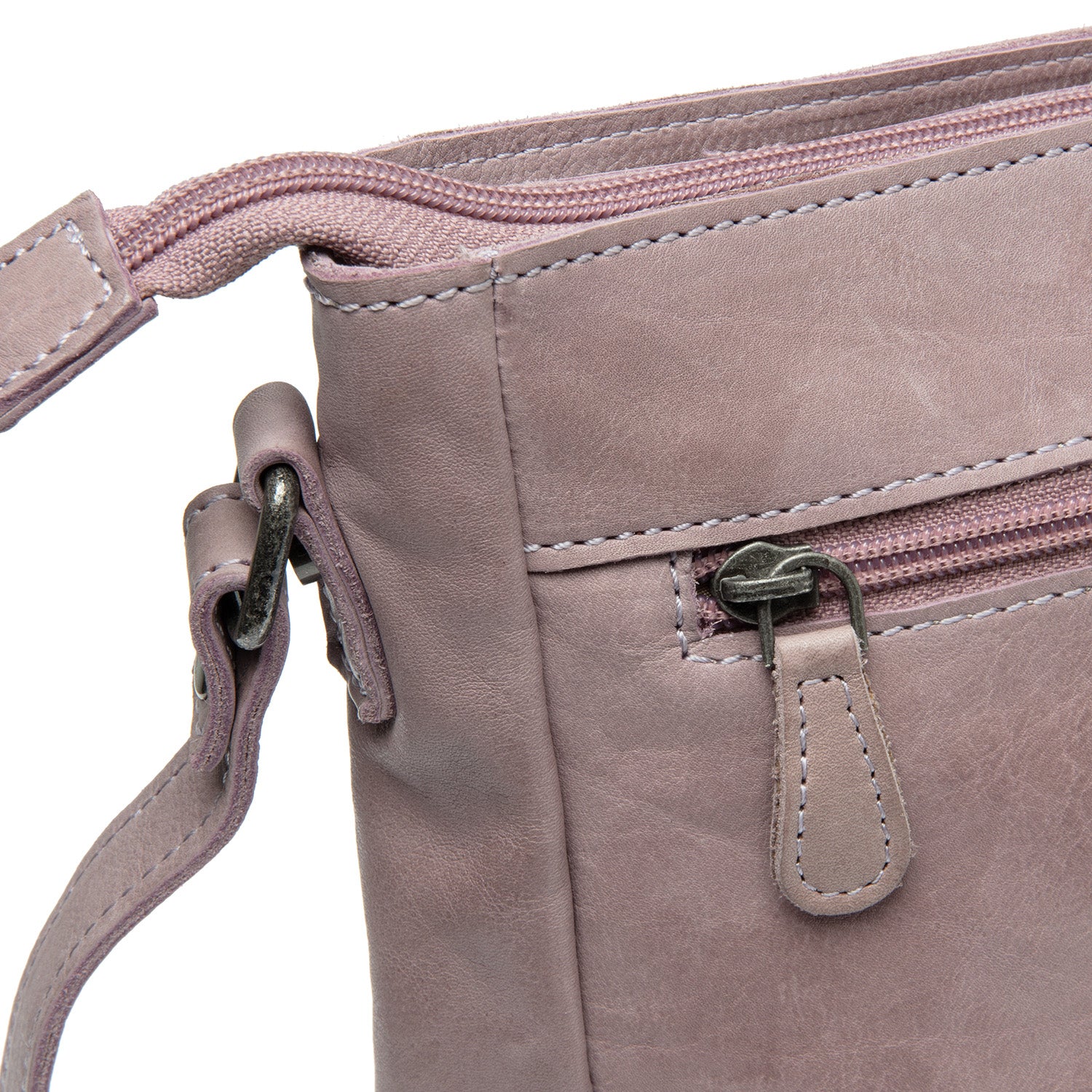 Leather Crossbody Bag Lavender Lilac Weimar - Image 2