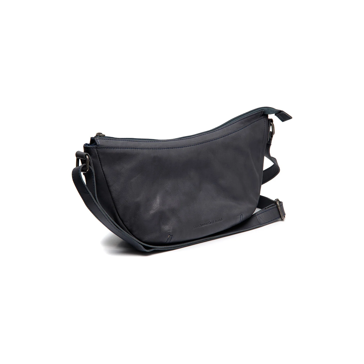 Leather Crossbody Bag Navy Clarita