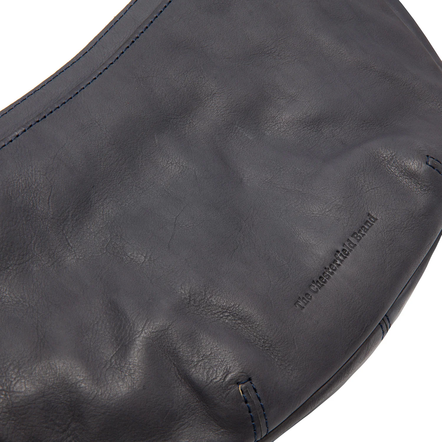 Leather Crossbody Bag Navy Clarita - Image 4