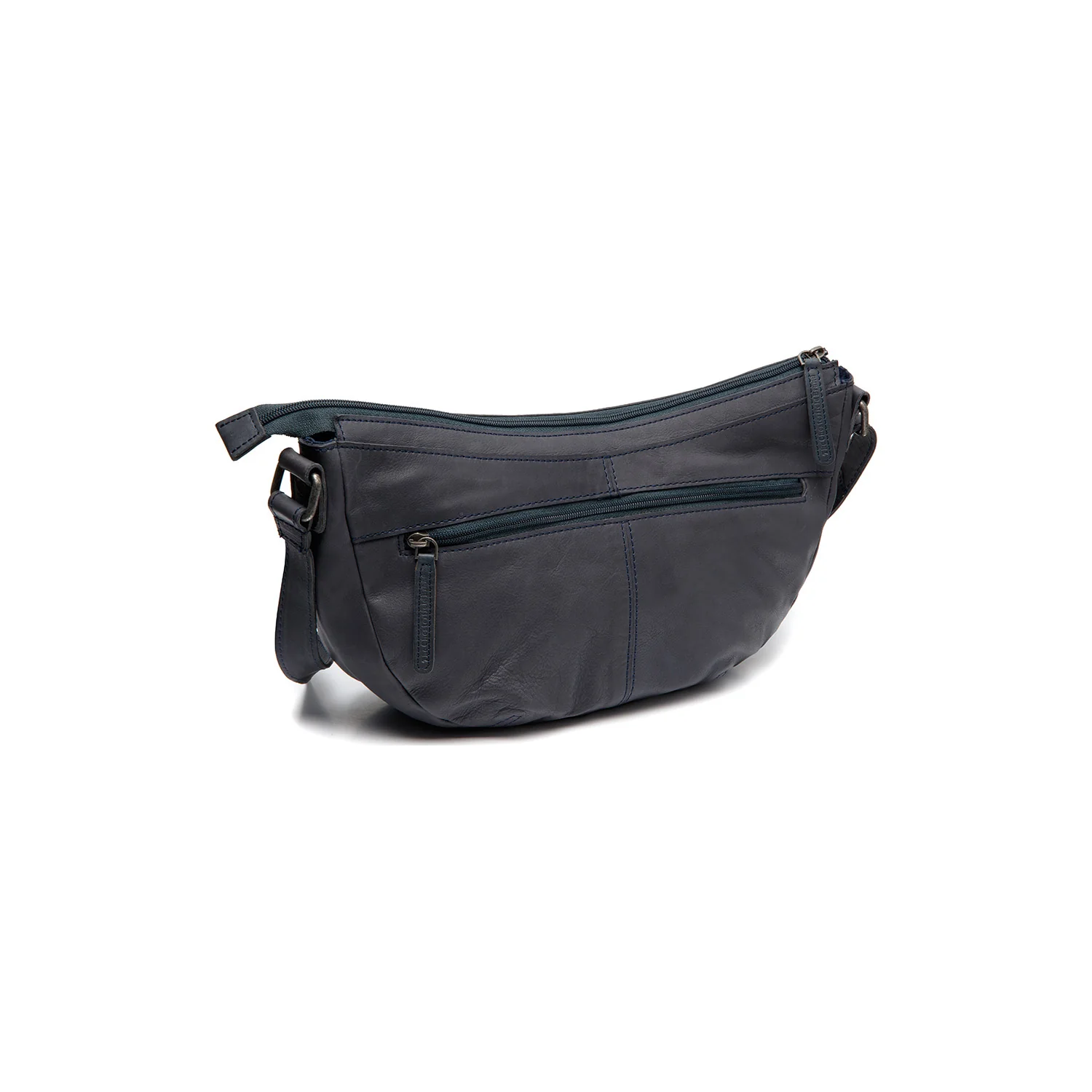 Leather Crossbody Bag Navy Clarita - Image 8