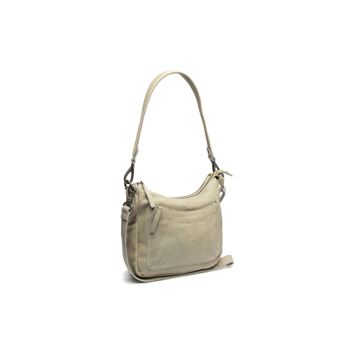 Leather Shoulder Bag Ocean Green Caroline
