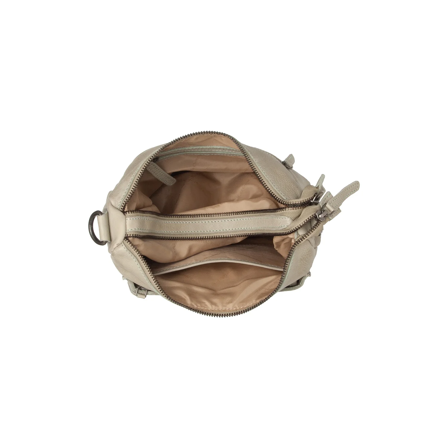 Leather Shoulder Bag Ocean Green Caroline - Image 4