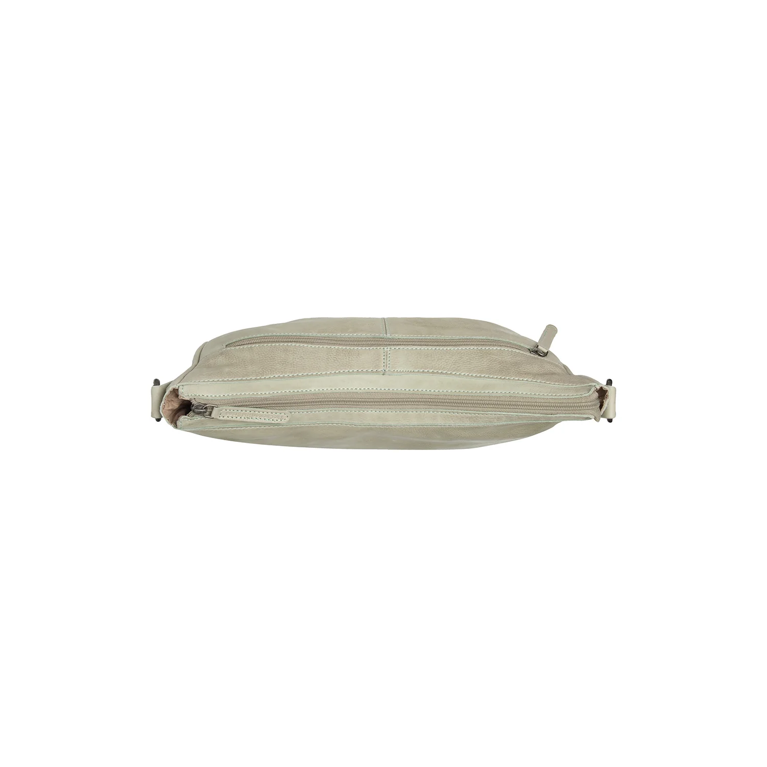 Leather Crossbody Bag Ocean Green Clarita - Image 4
