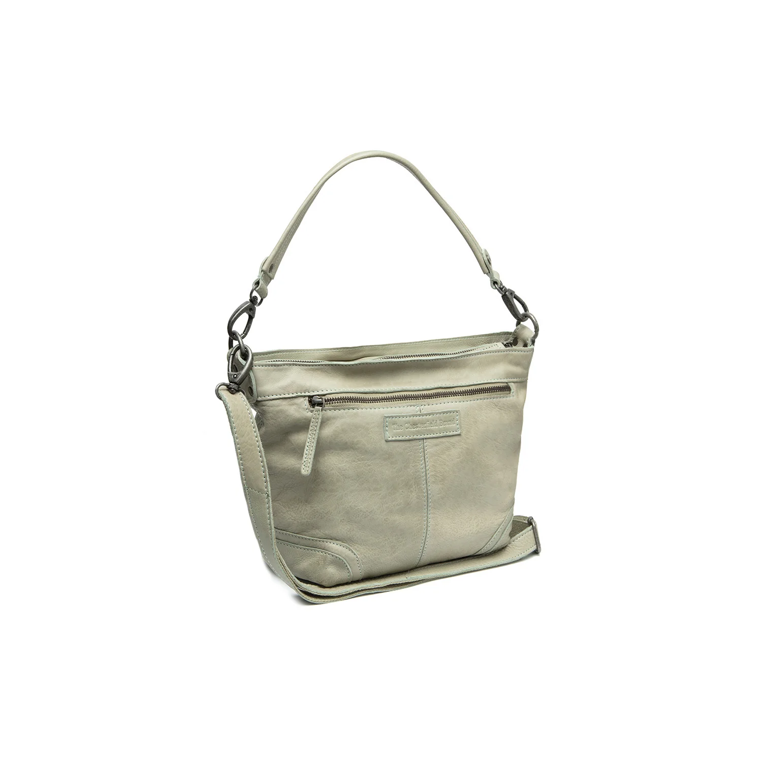 Leather Shoulder Bag Ocean Green Lucy