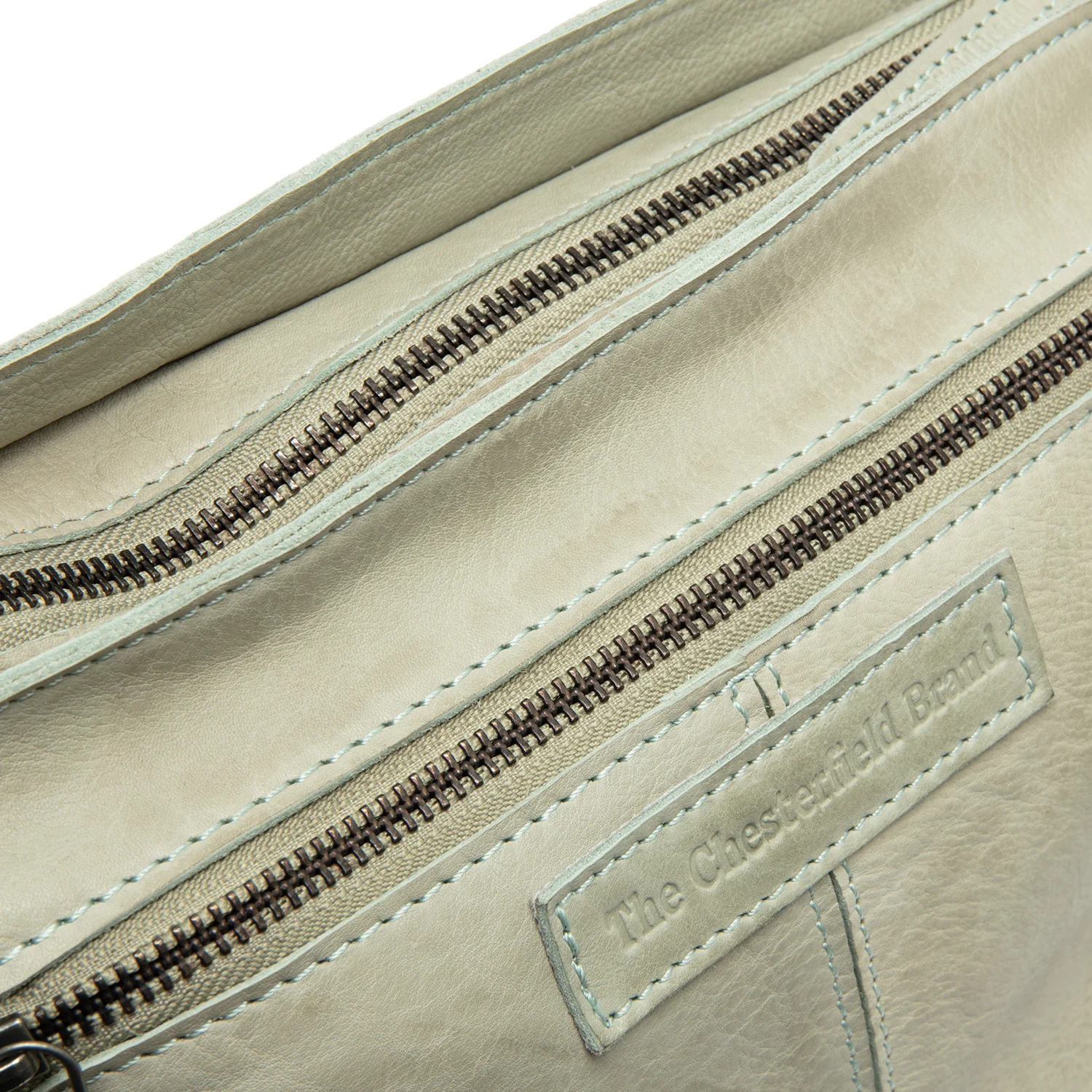 Leather Shoulder Bag Ocean Green Lucy - Image 2