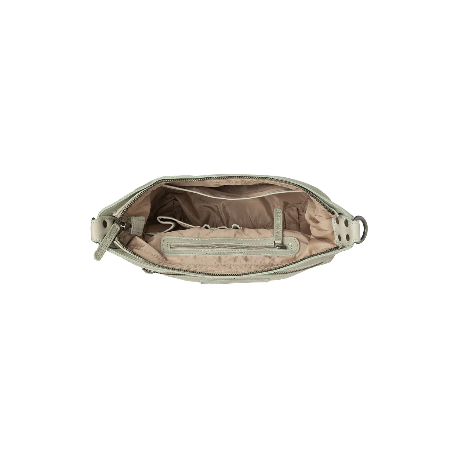 Leather Shoulder Bag Ocean Green Lucy - Image 4