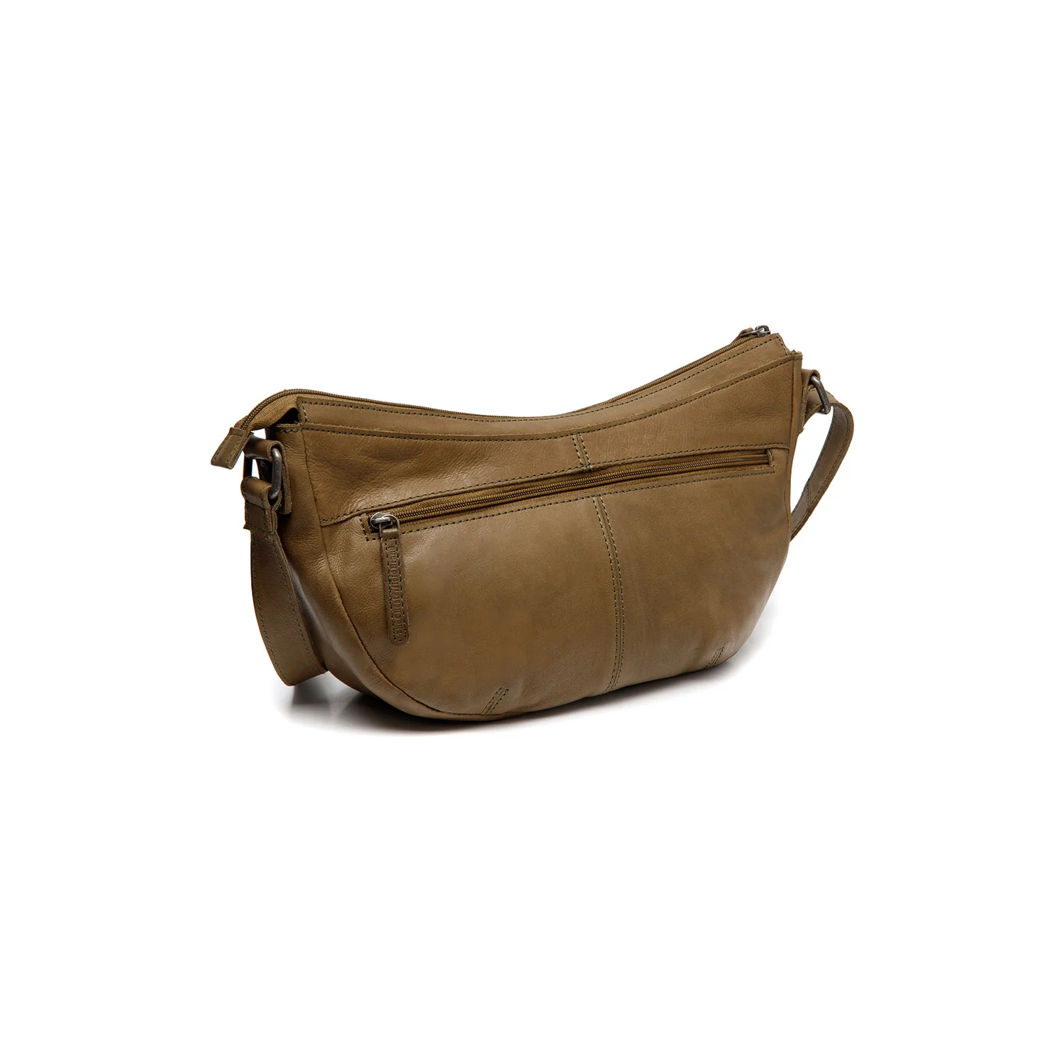 Leather Crossbody Bag Olive Green Clarita - Image 8