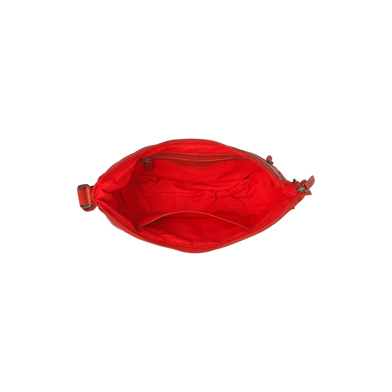 Leather Crossbody Bag Red Clarita - Image 5