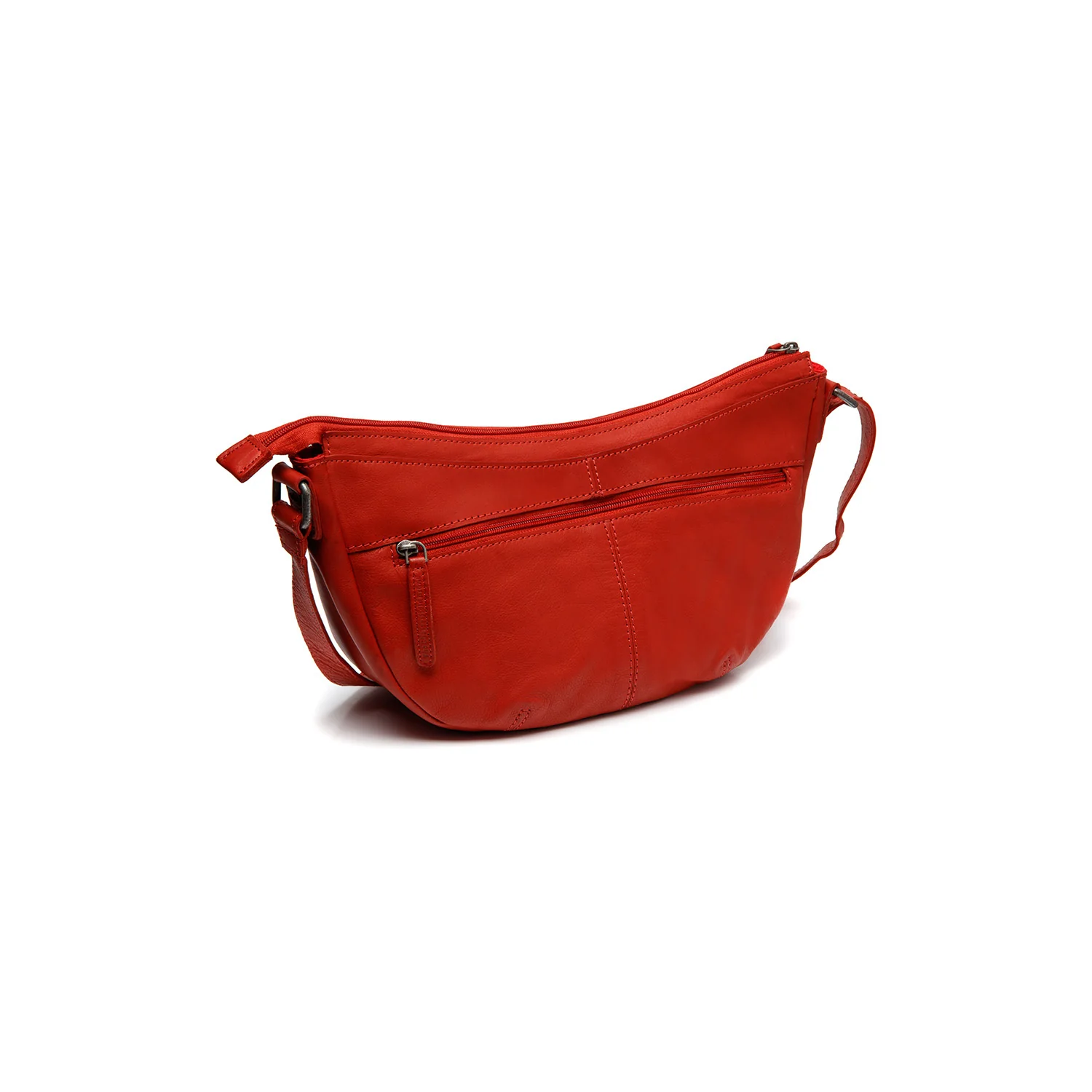 Leather Crossbody Bag Red Clarita - Image 7