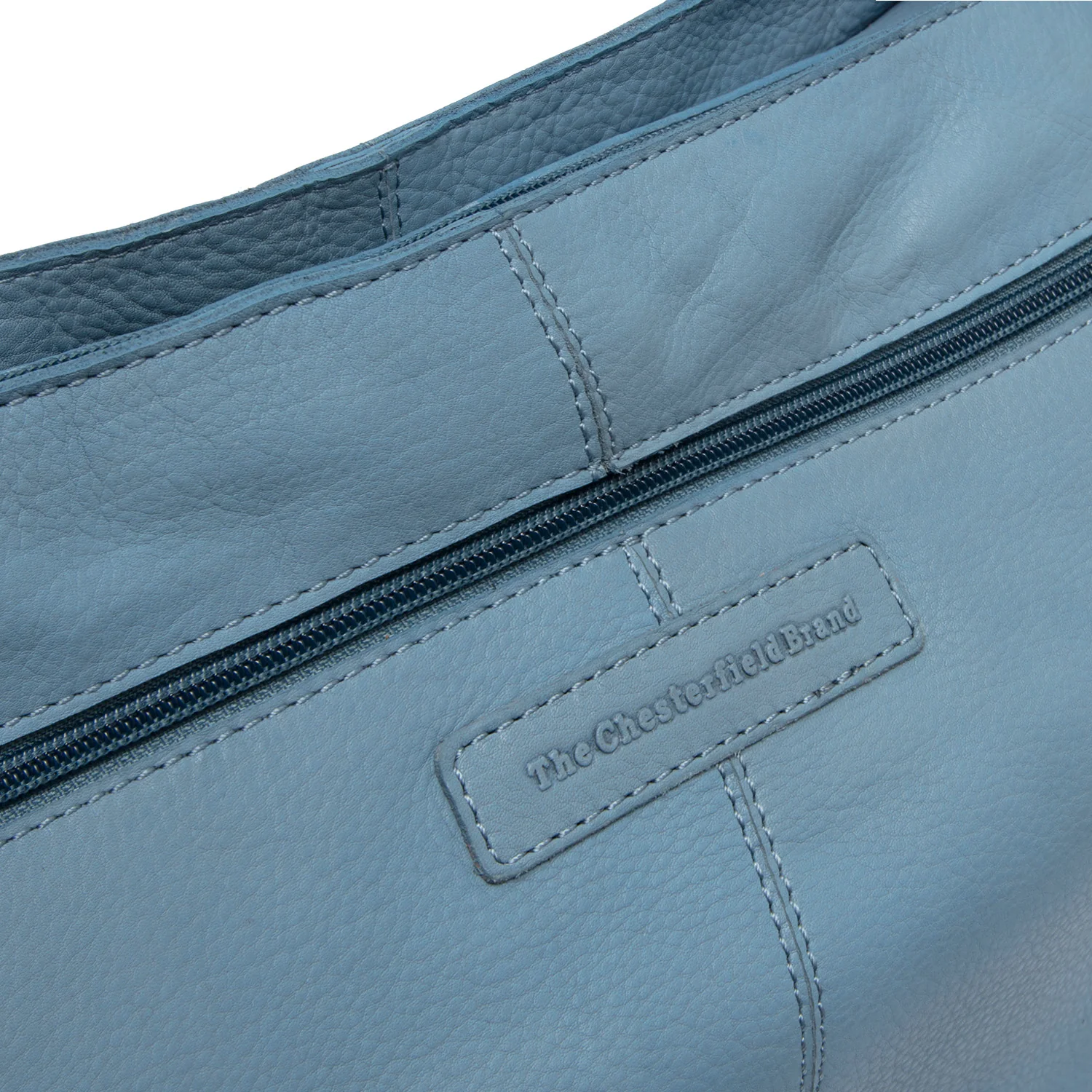 Leather Shoulder Bag Sky Blue Astero - Image 3