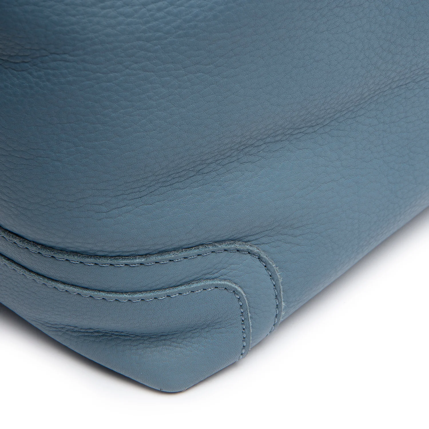 Leather Shoulder Bag Sky Blue Astero - Image 4