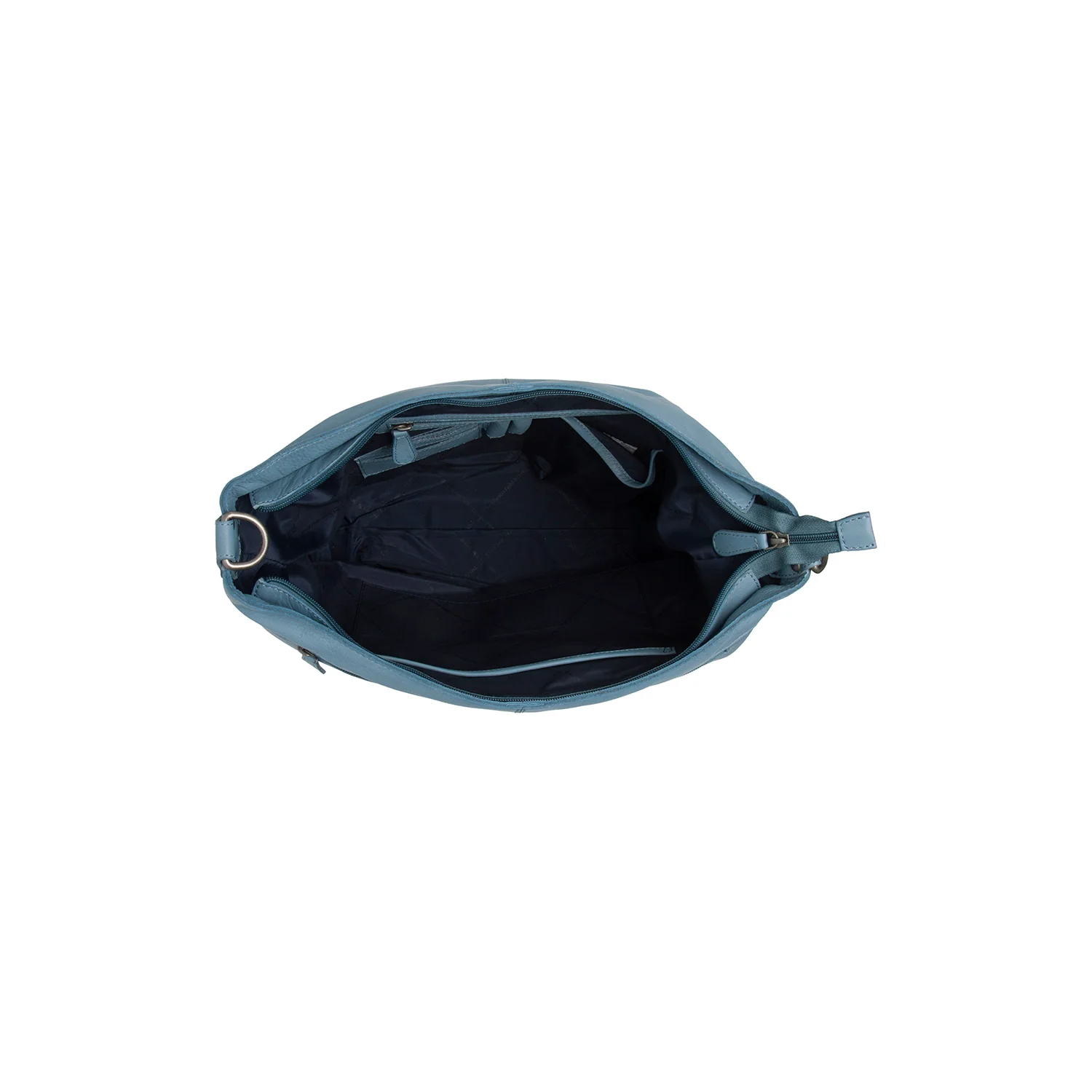 Leather Shoulder Bag Sky Blue Astero - Image 6