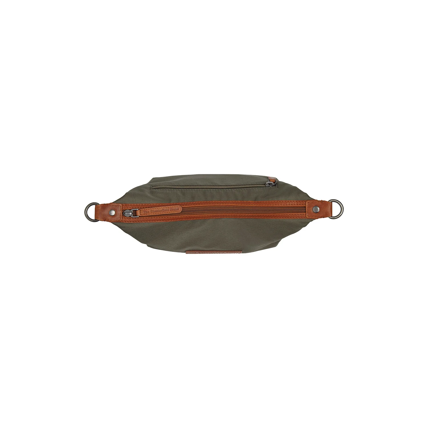 Leather Shoulder Bag Steel Green Lovund - Image 5