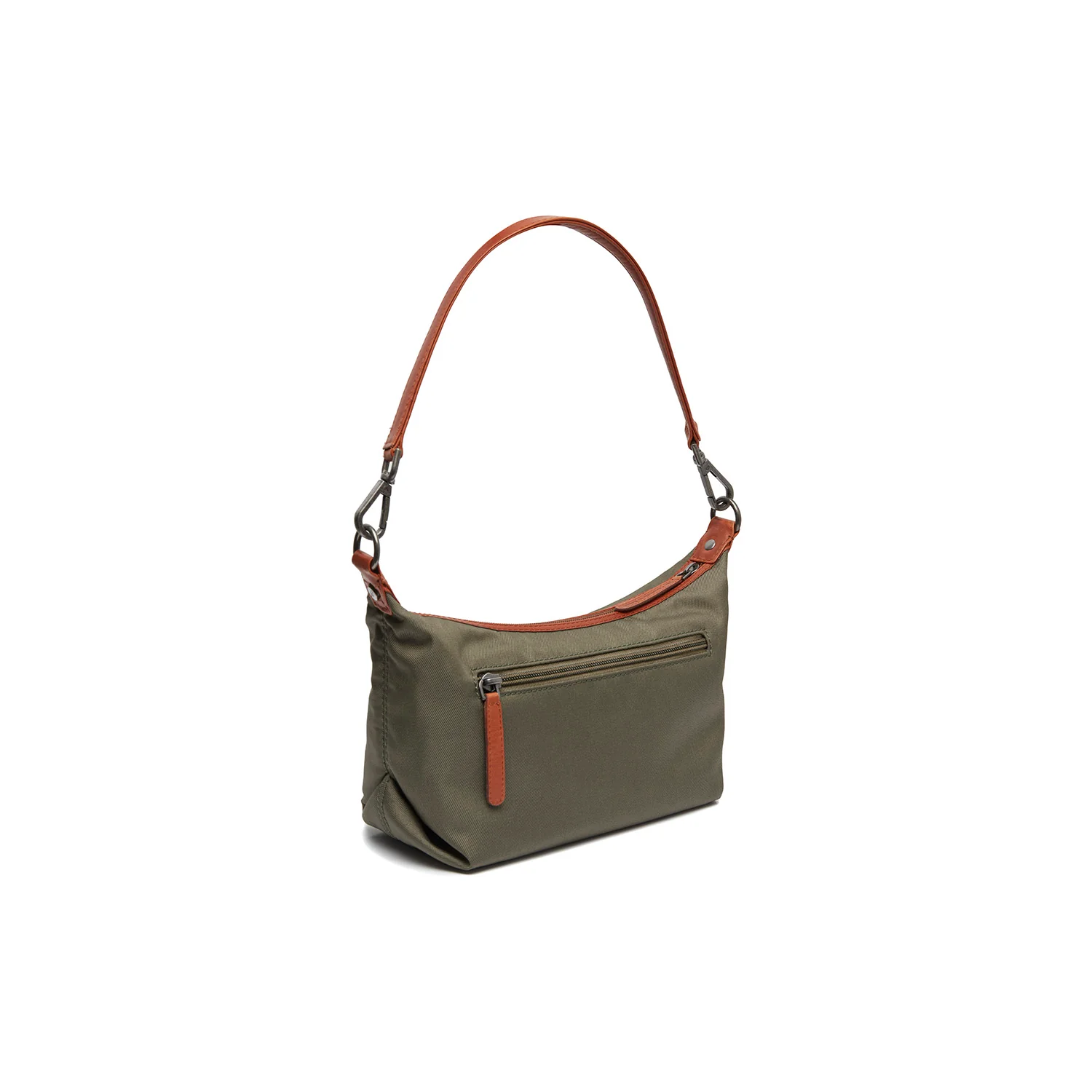 Leather Shoulder Bag Steel Green Lovund - Image 8