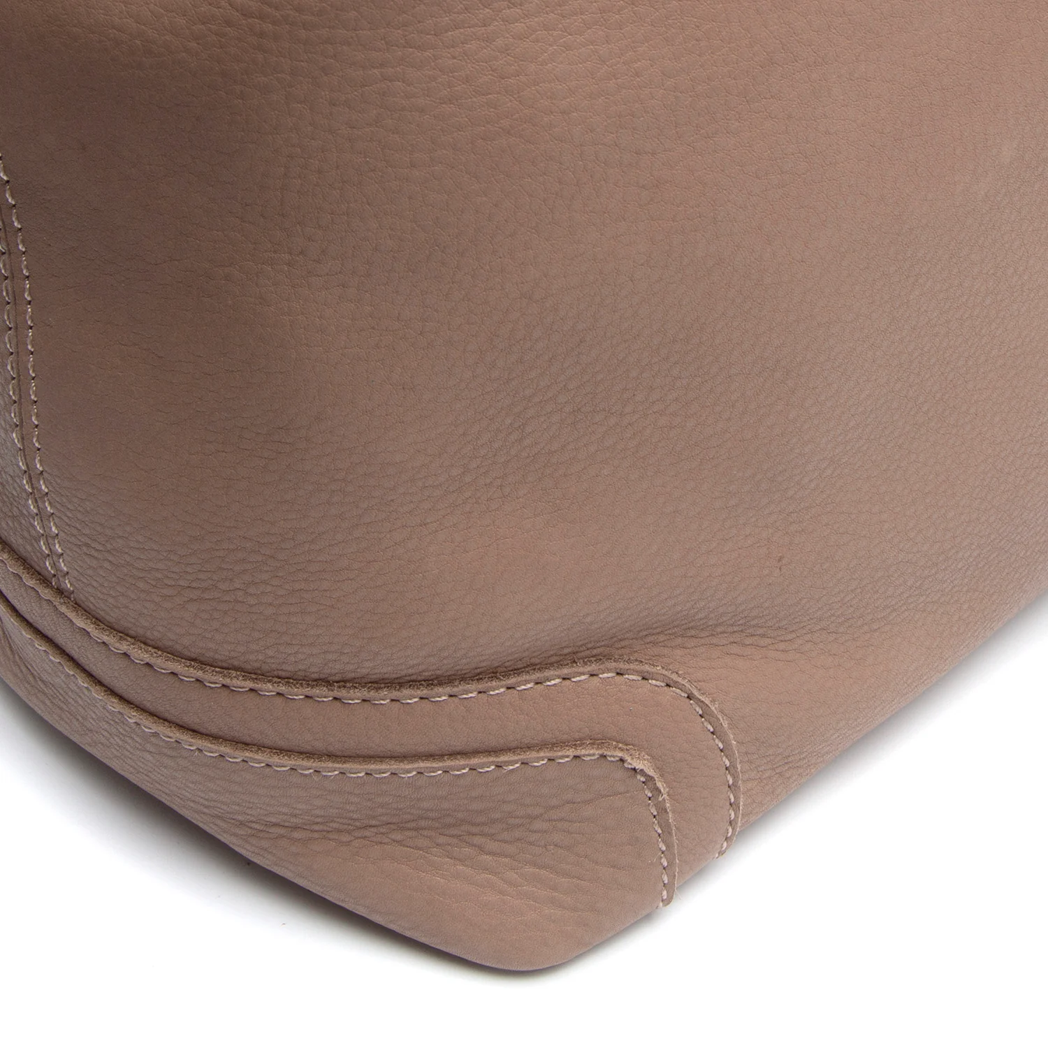 Leather Shoulder Bag Taupe Astero - Image 4