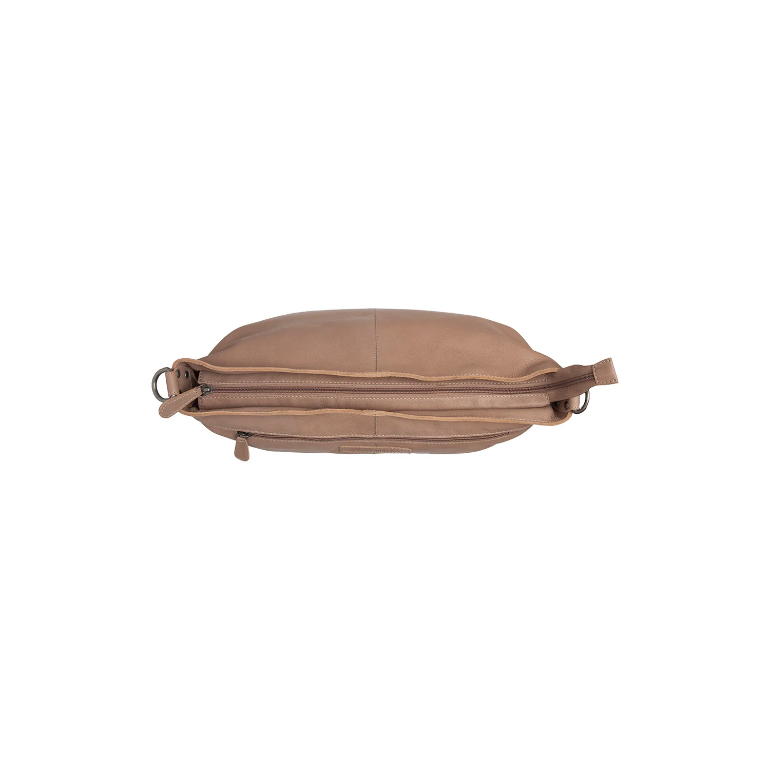 Leather Shoulder Bag Taupe Astero - Image 5