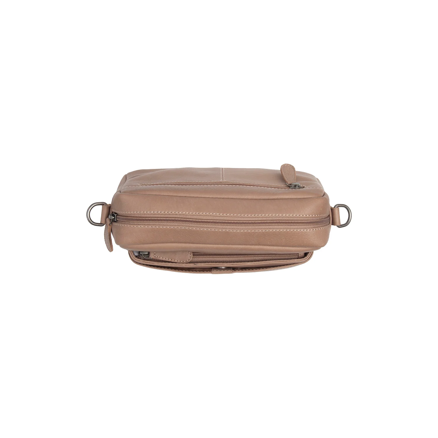 Leather Shoulder Bag Taupe Liora - Image 6