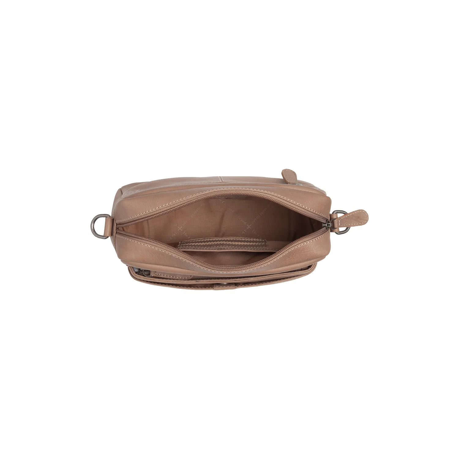 Leather Shoulder Bag Taupe Liora - Image 7