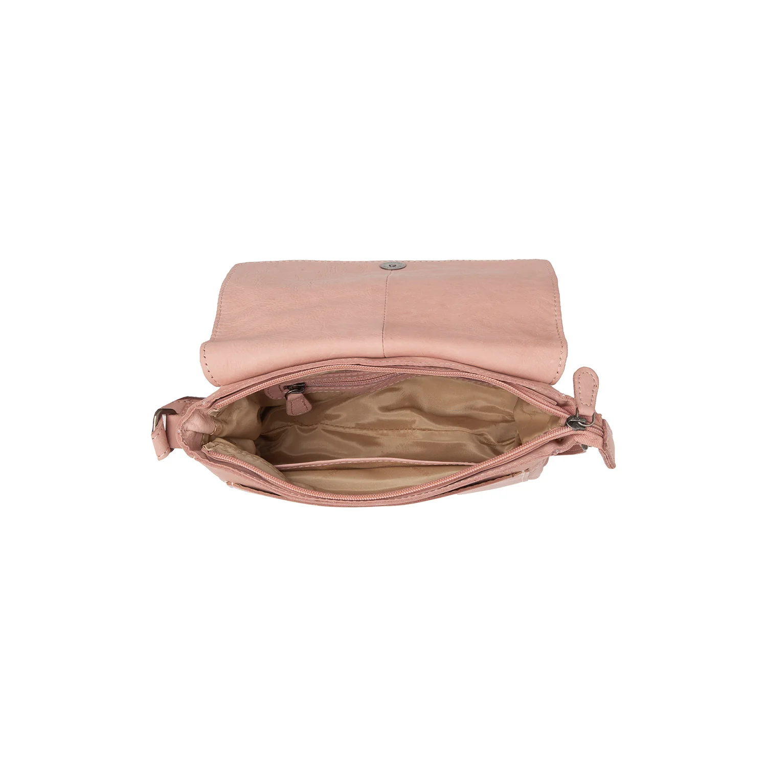 Leather Crossbody Bag Vintage Rose Ann - Image 5