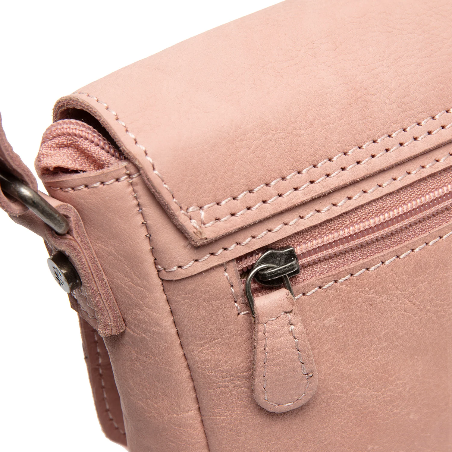 Leather Crossbody Bag Vintage Rose Ann - Image 6
