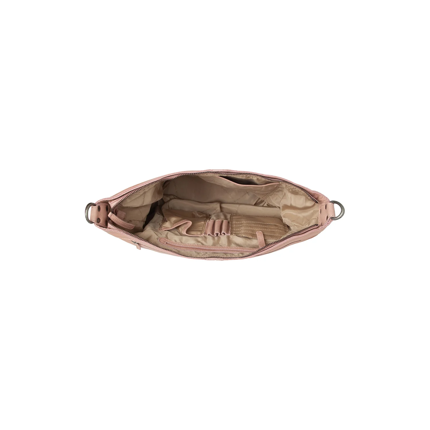Leather Shoulder Bag Vintage Rose Bolivia - Image 4