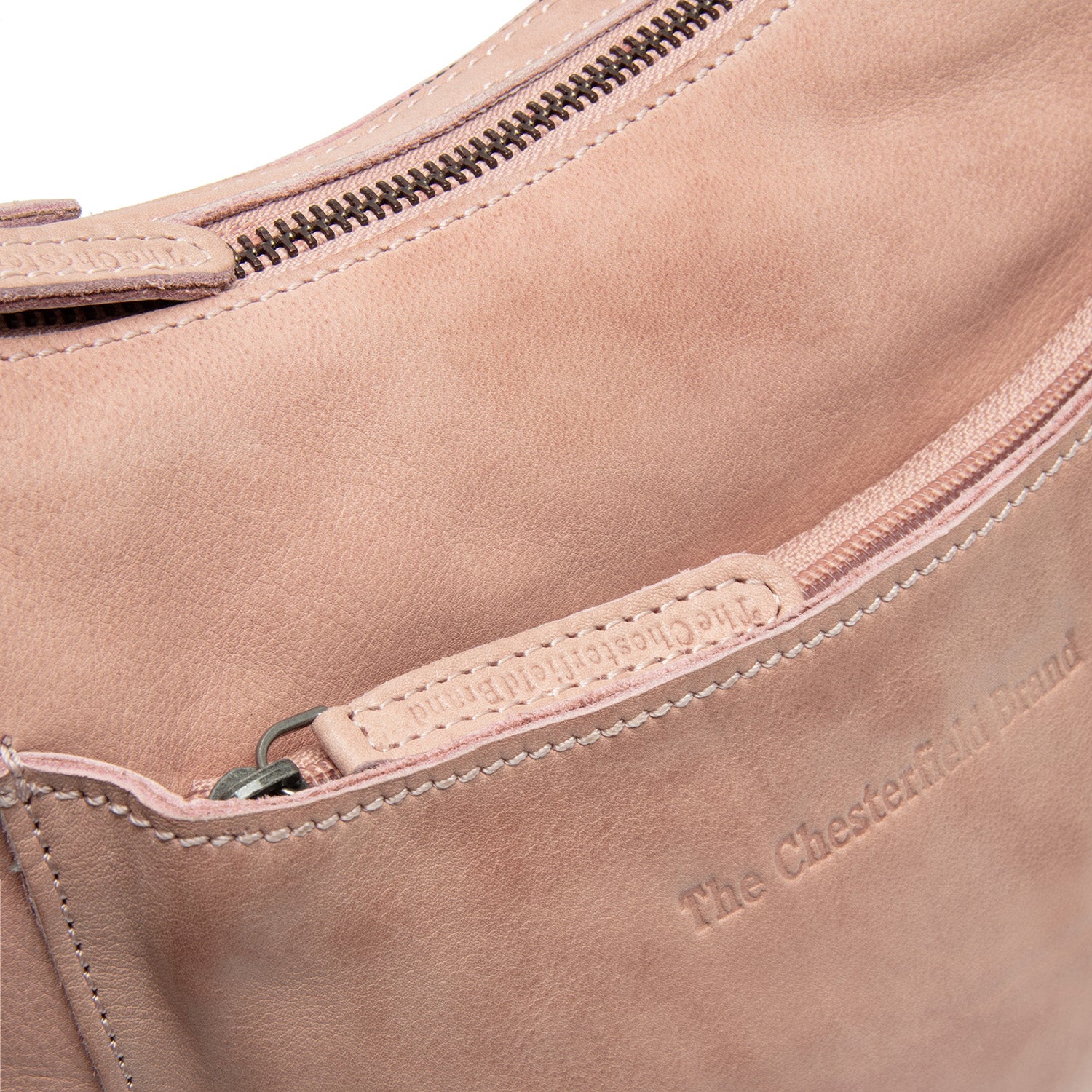 Leather Shoulder Bag Vintage Rose Caroline - Image 2
