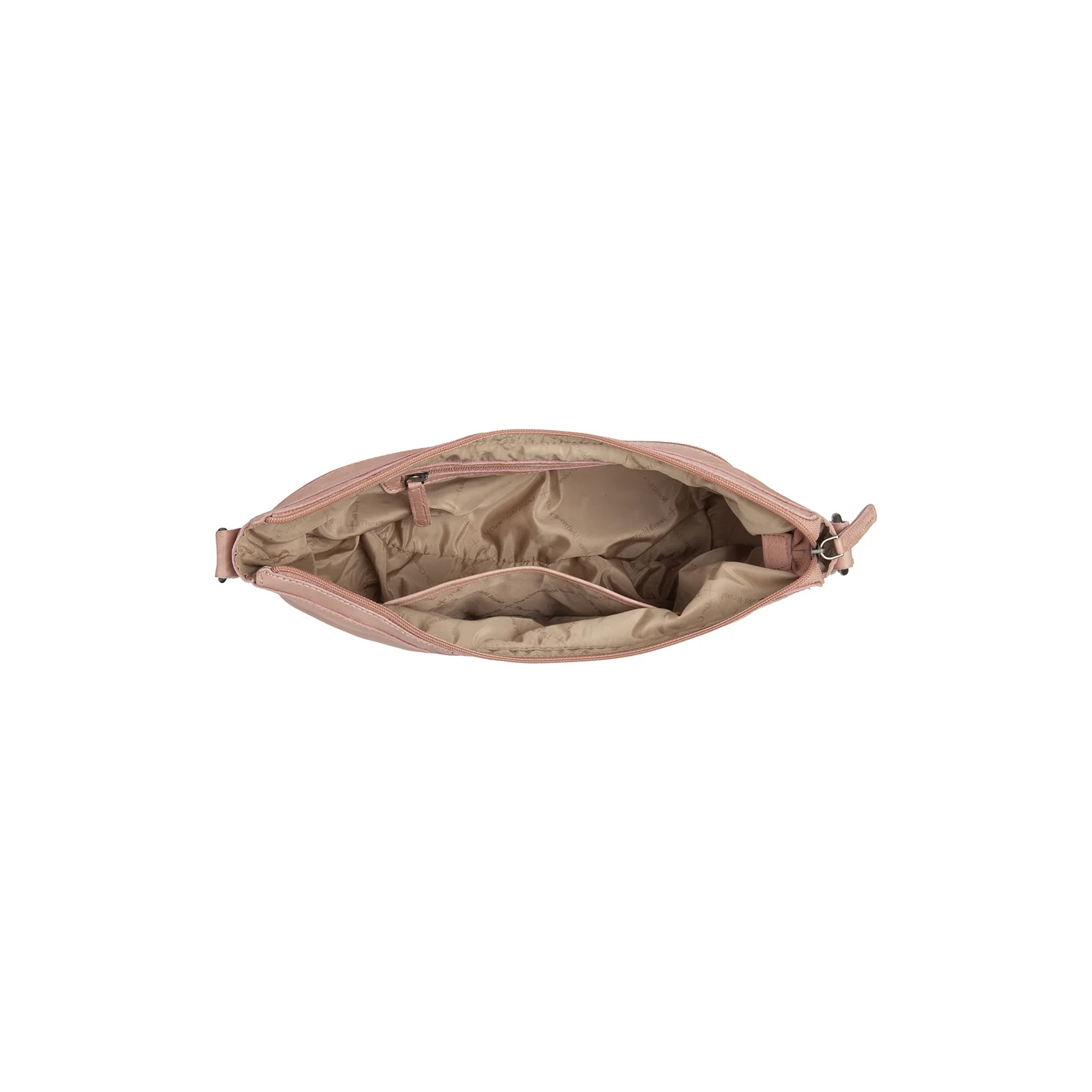 Leather Crossbody Bag Vintage Rose Clarita - Image 3