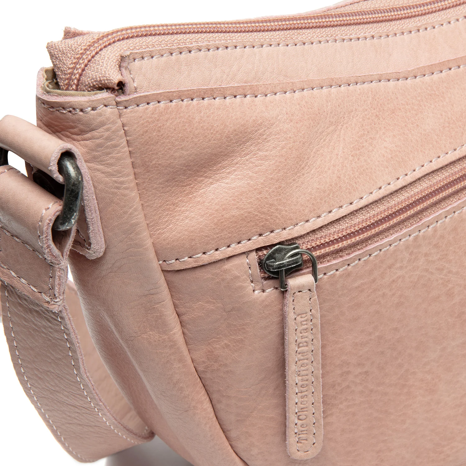 Leather Crossbody Bag Vintage Rose Clarita - Image 4