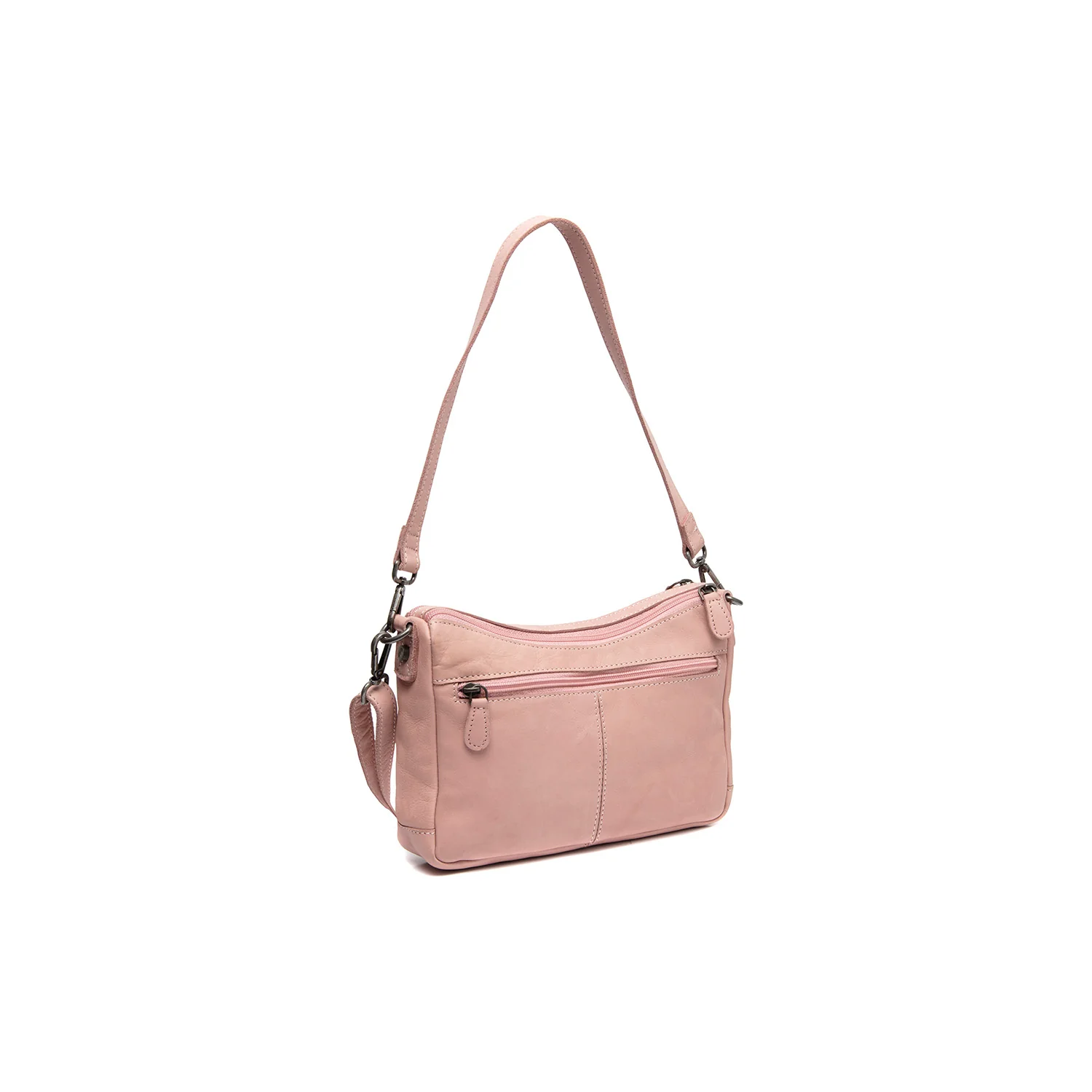 Leather Shoulder Bag Vintage Rose Irving - Image 8
