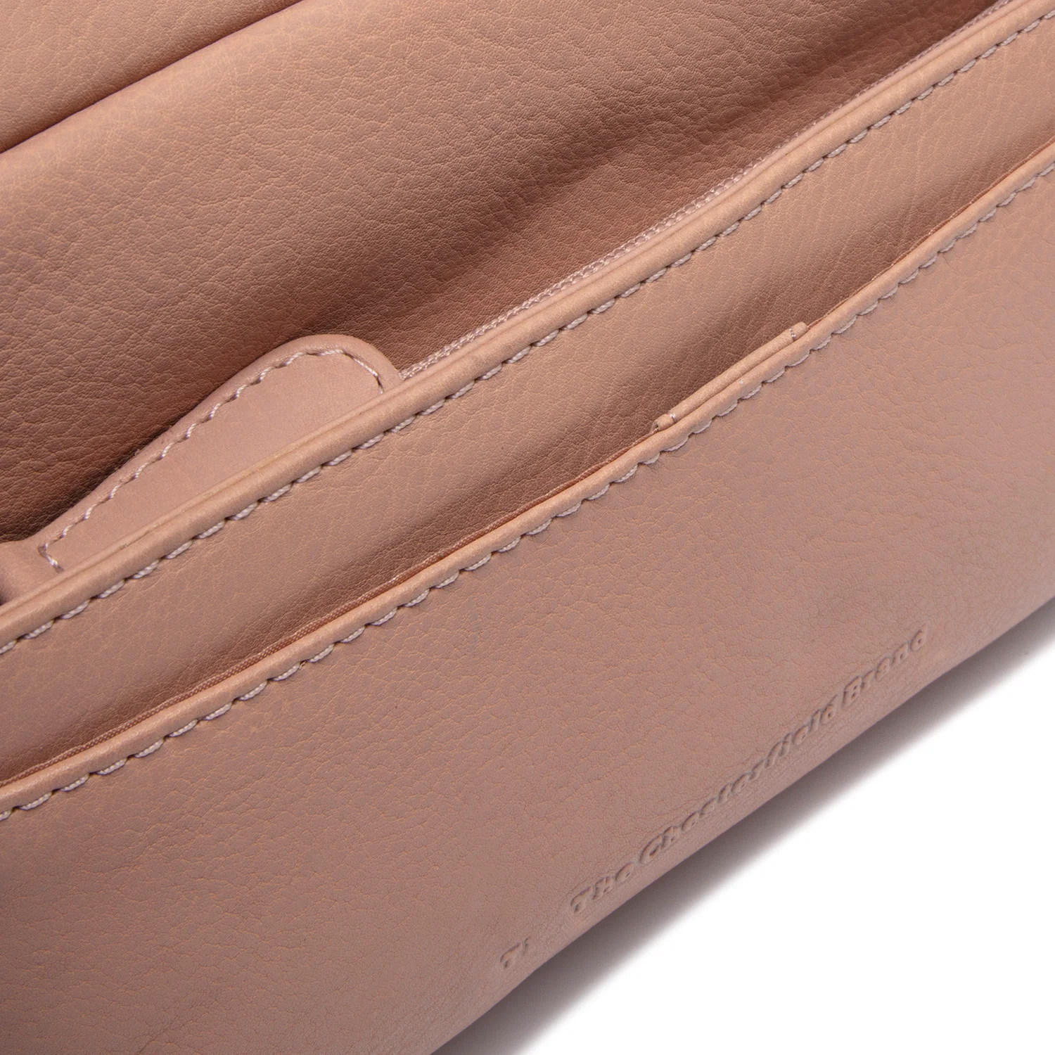 Leather Shoulder Bag Vintage Rose Liora - Image 4