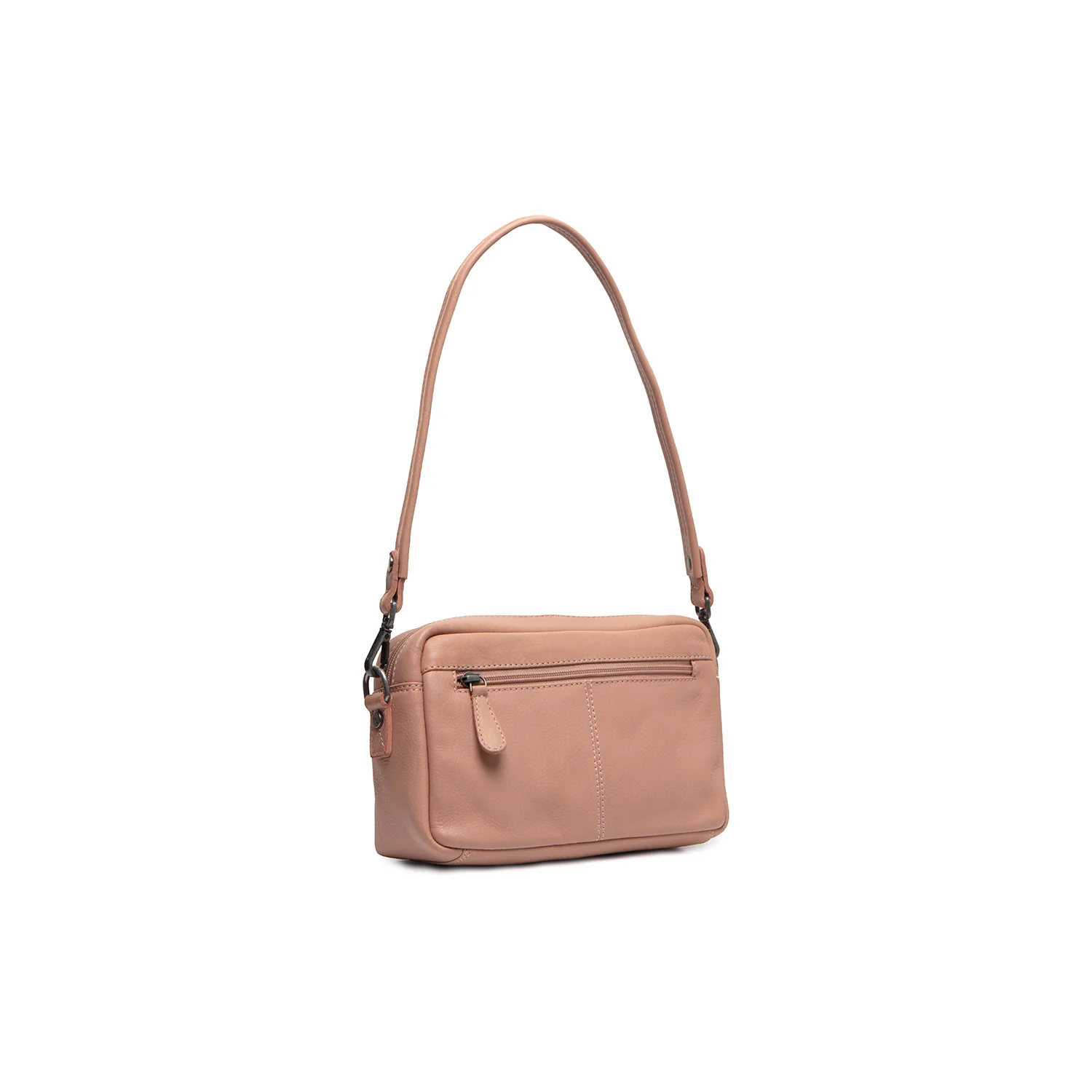 Leather Shoulder Bag Vintage Rose Liora - Image 8