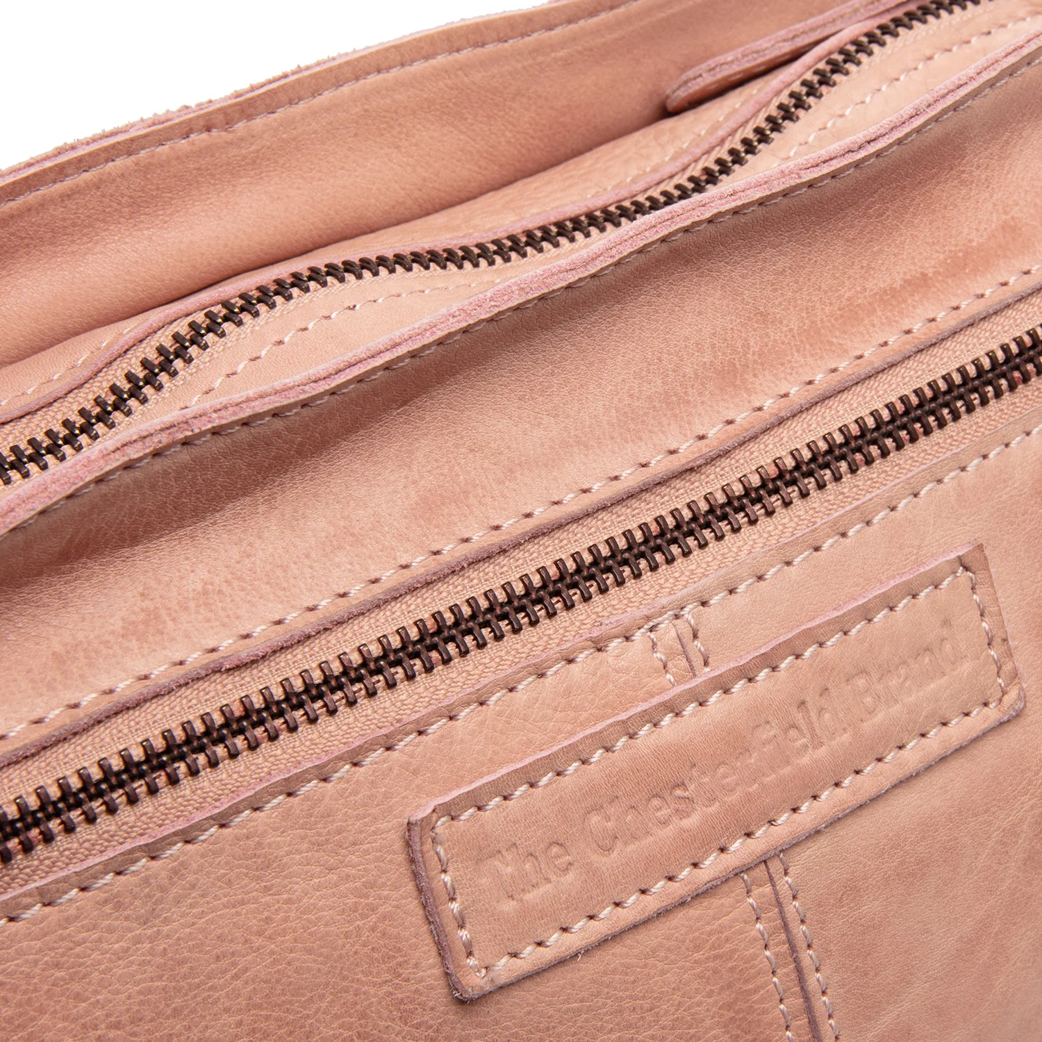 Leather Shoulder Bag Vintage Rose Lucy - Image 5