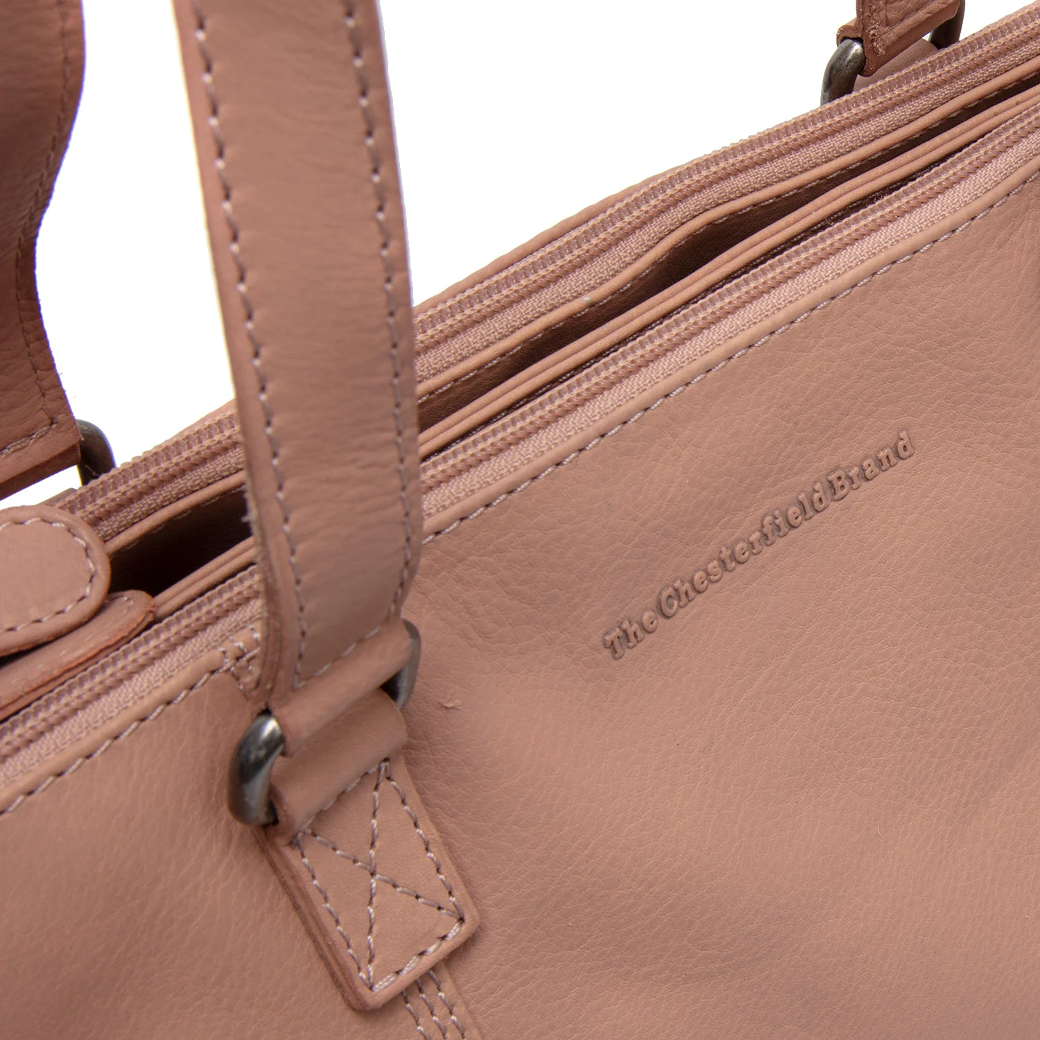 Leather Shoulder Bag Vintage Rose Marvos - Image 3