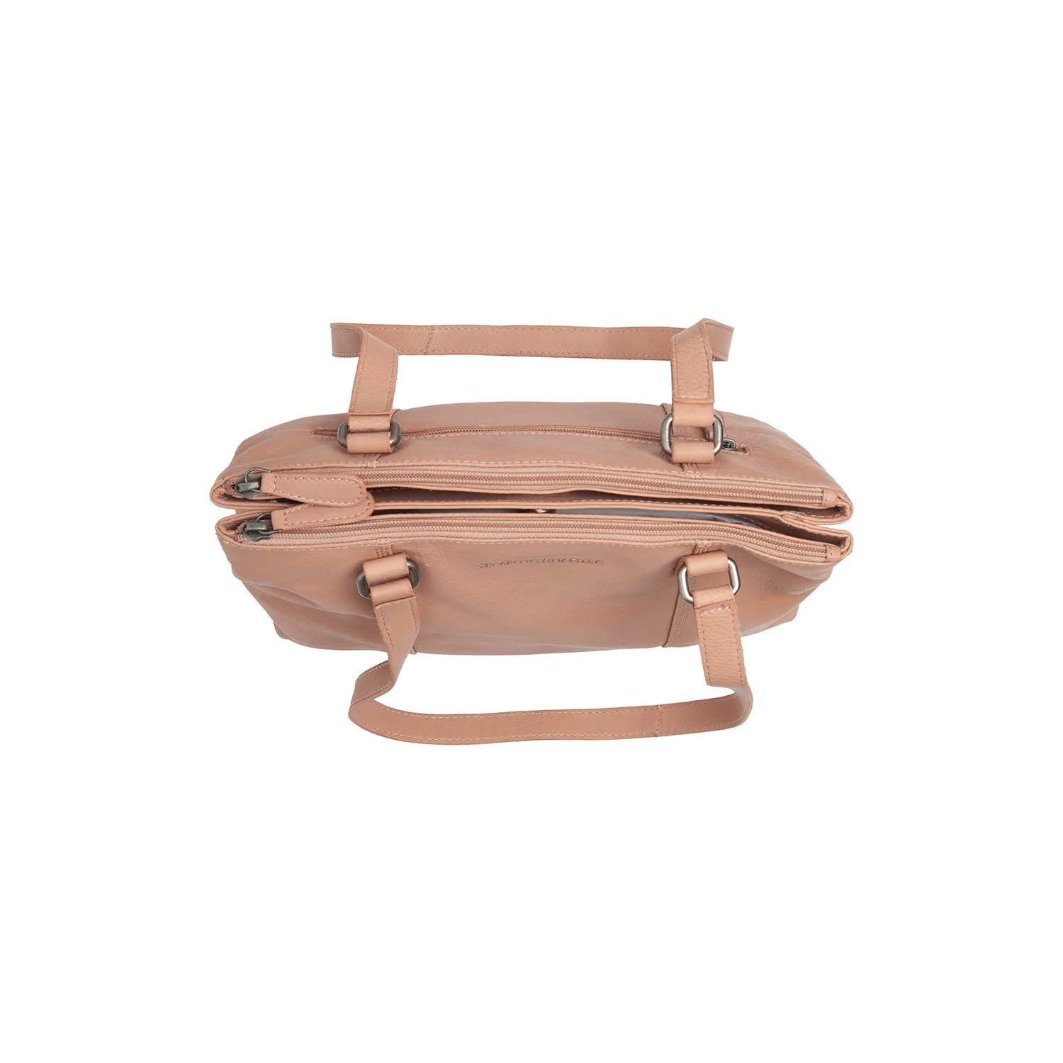 Leather Shoulder Bag Vintage Rose Marvos - Image 4