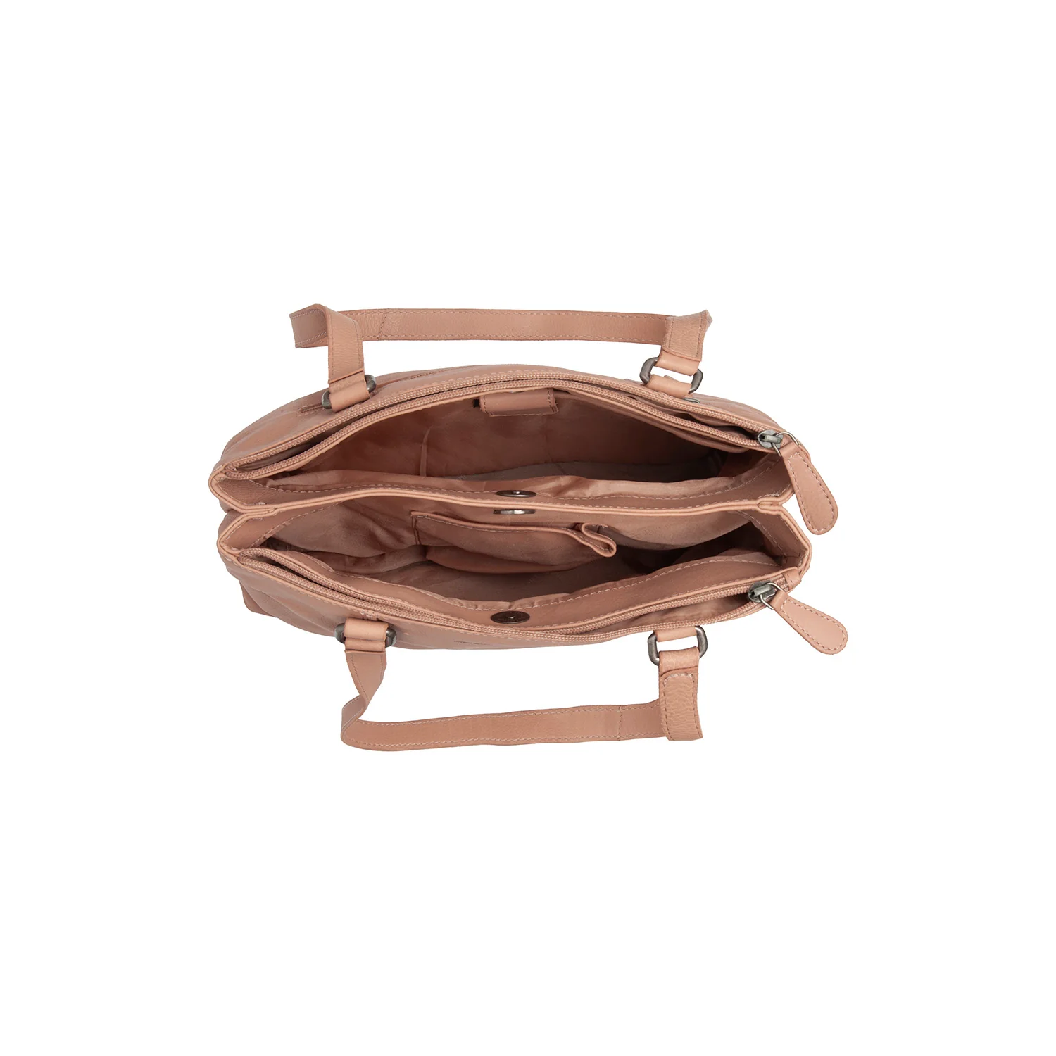 Leather Shoulder Bag Vintage Rose Marvos - Image 5