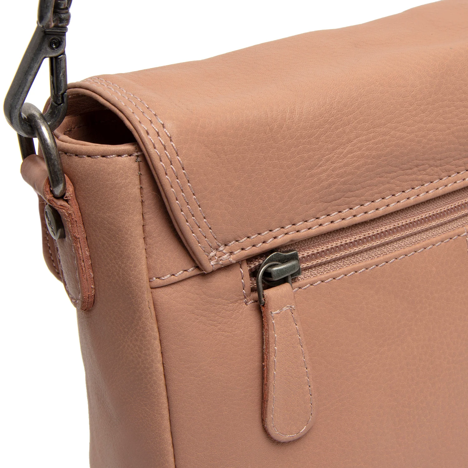 Leather Shoulder Bag Vintage Rose Miloa - Image 3