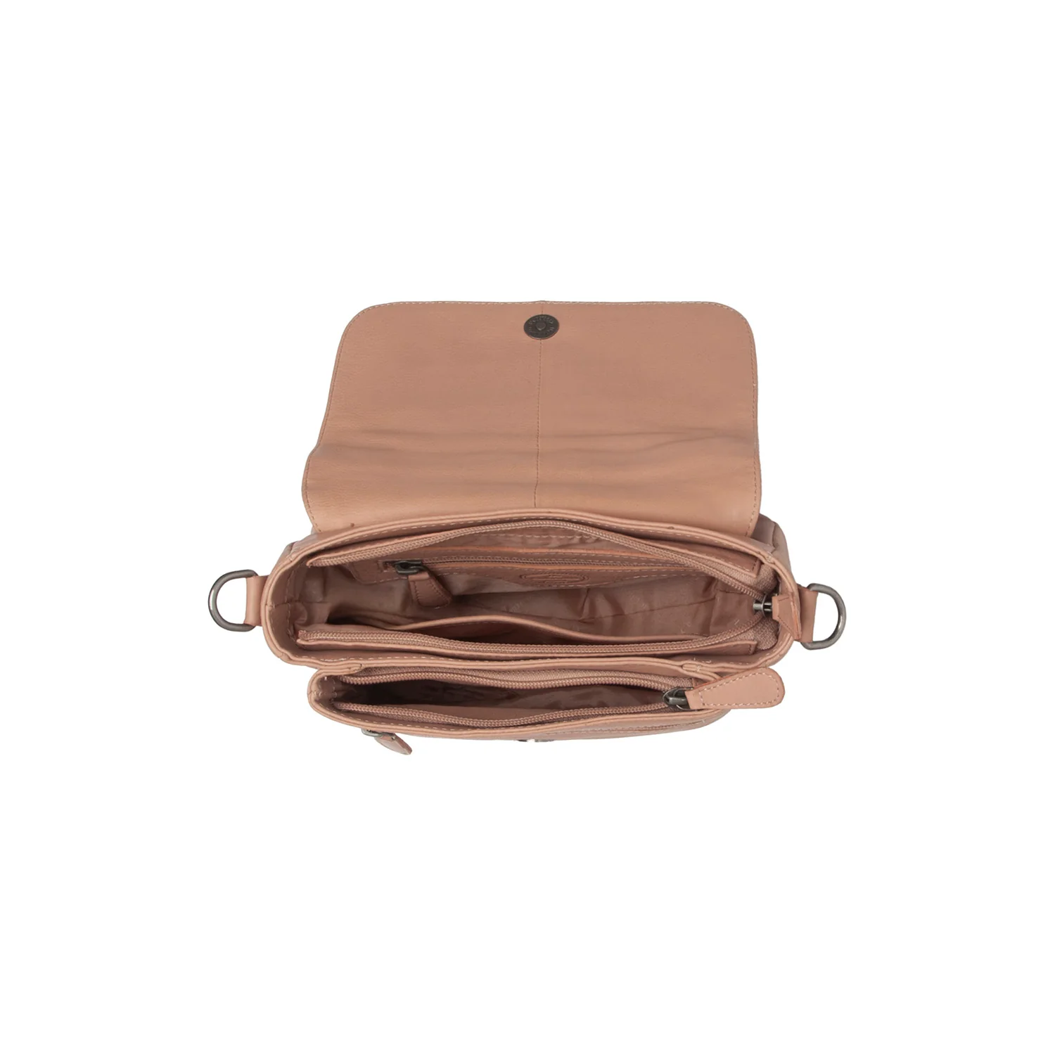 Leather Shoulder Bag Vintage Rose Miloa - Image 5